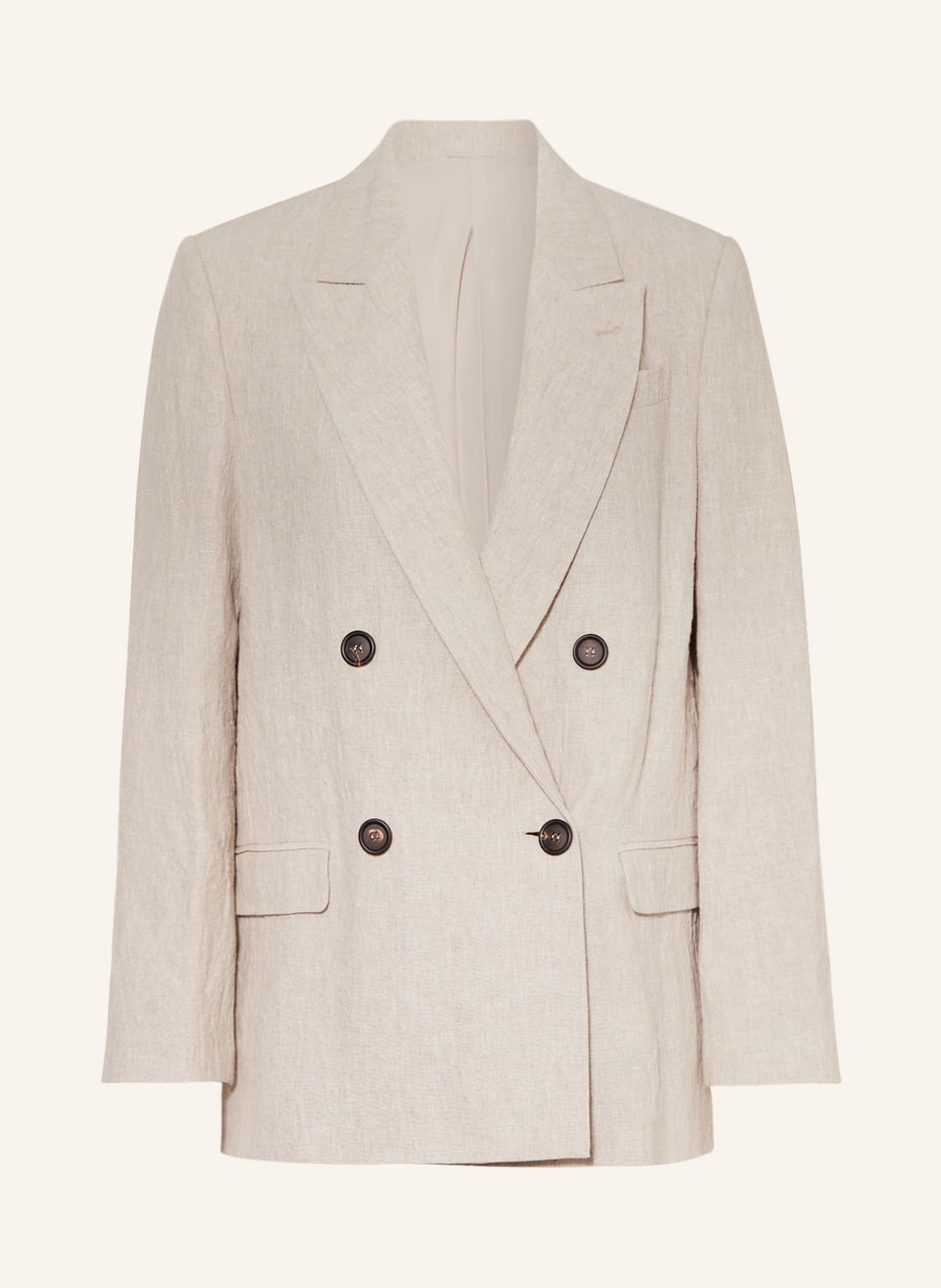 Image of Brunello Cucinelli Leinenblazer beige