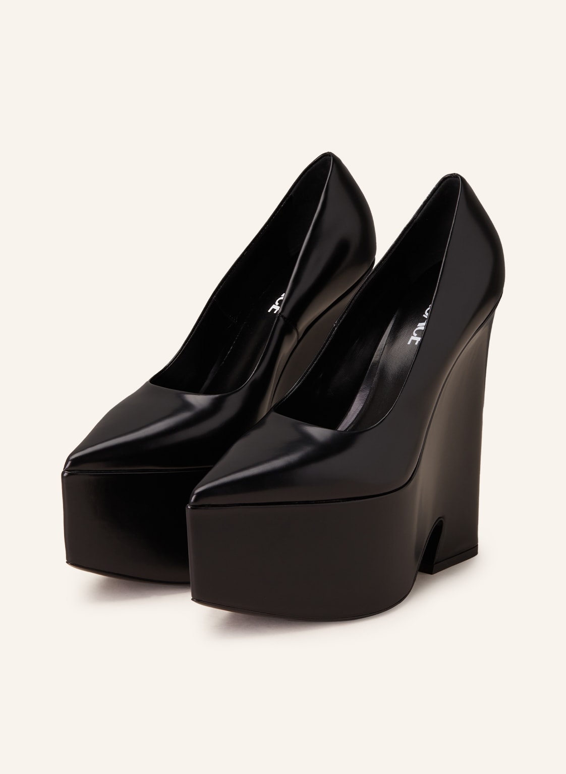 Image of Versace Plateau-Pumps schwarz