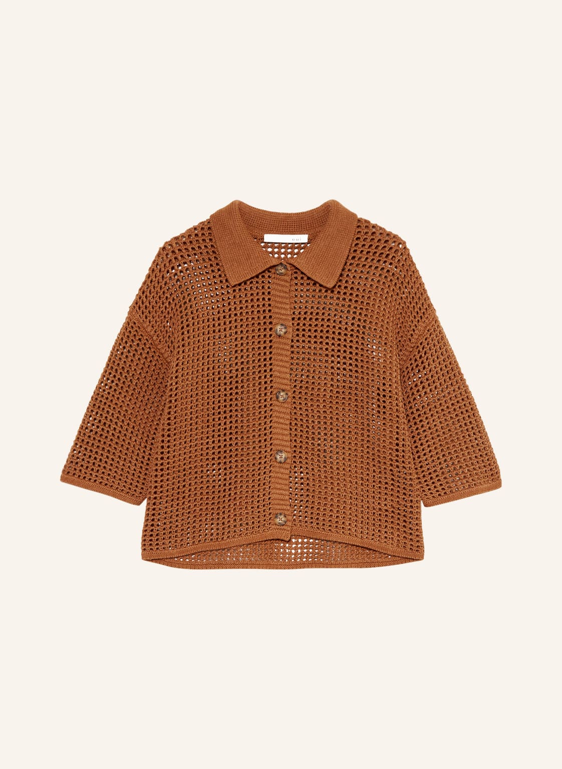 Image of Oui Strickjacke braun