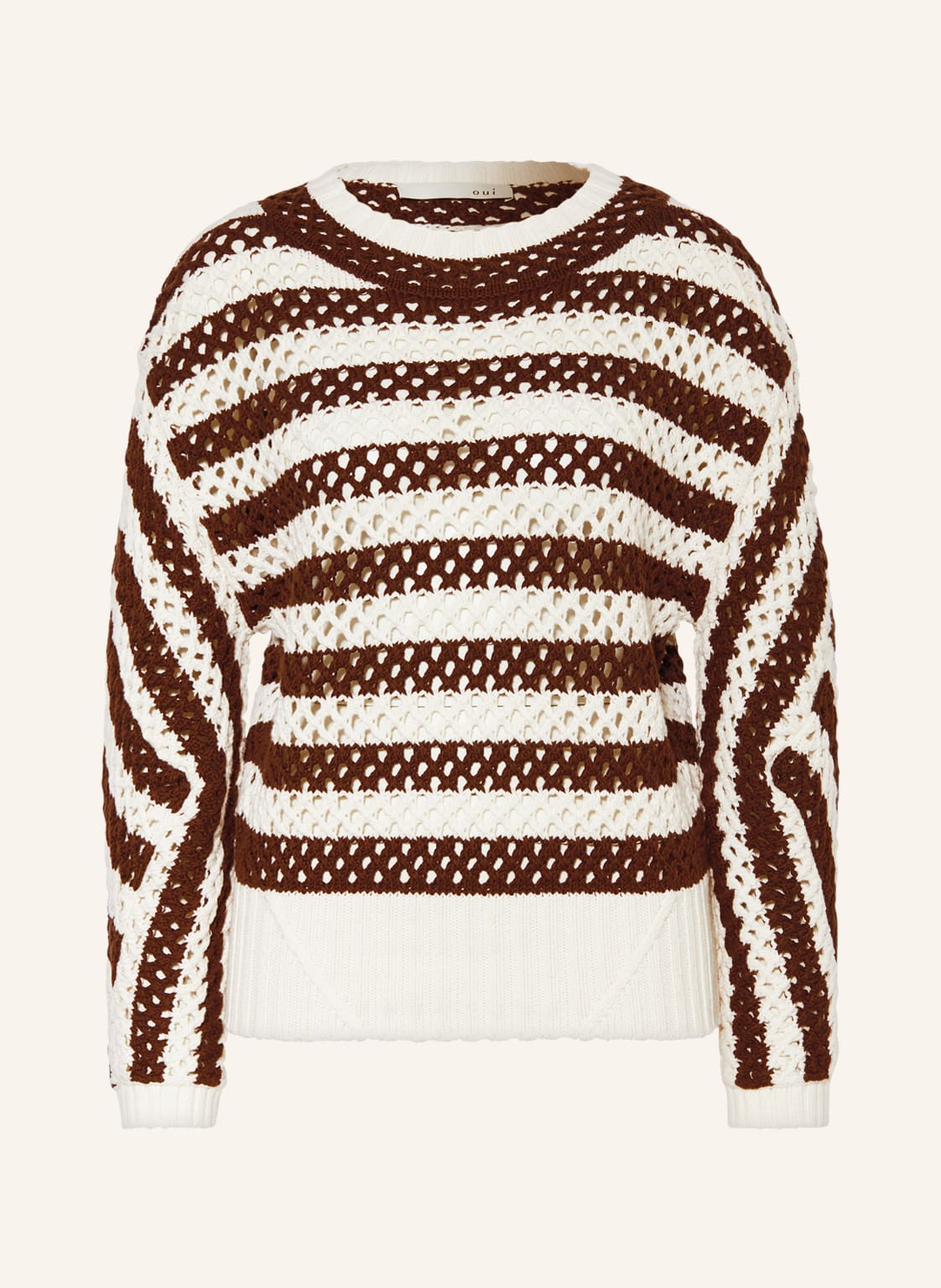 Image of Oui Pullover braun