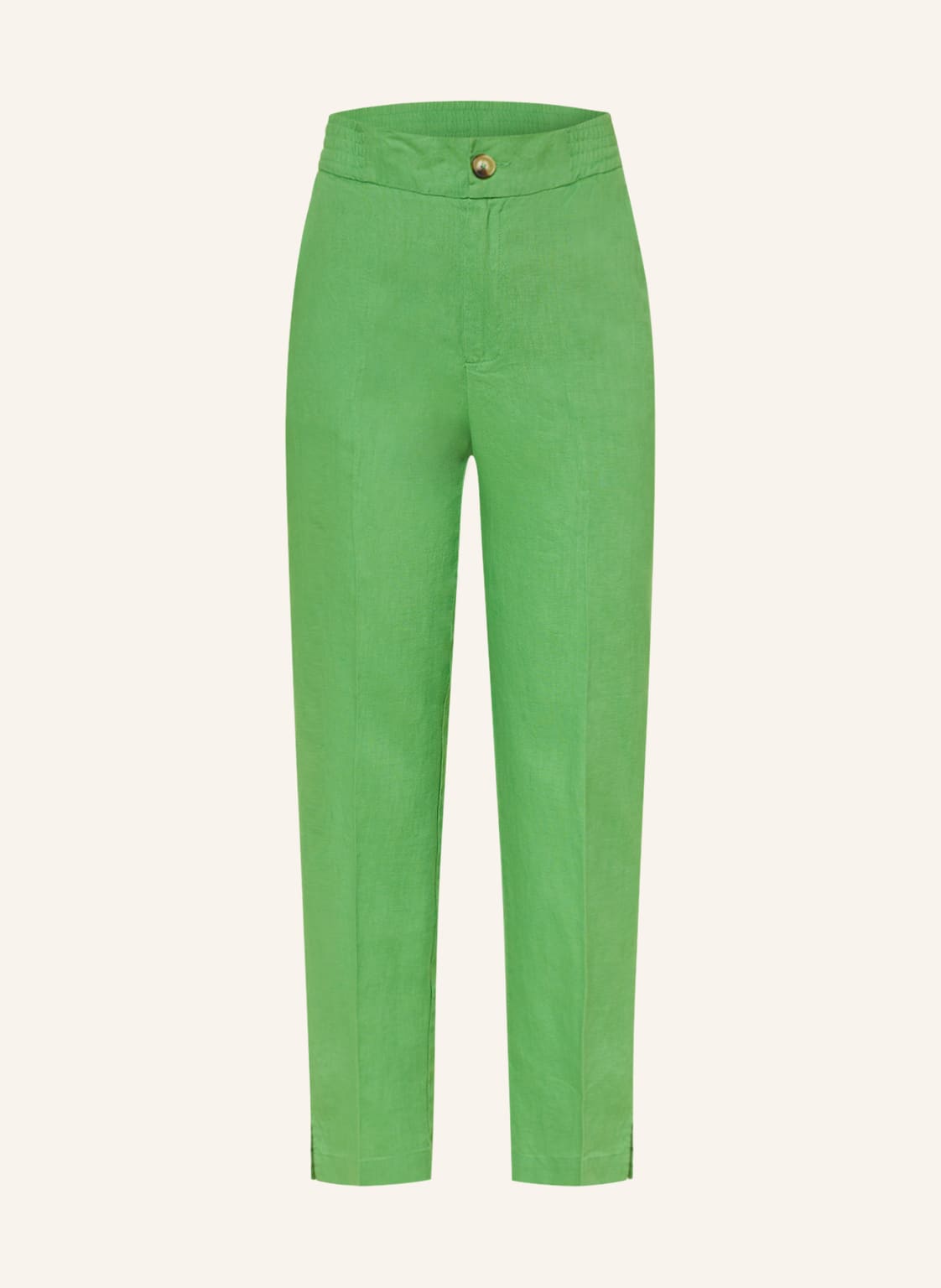 Image of Oui Leinenhose gruen