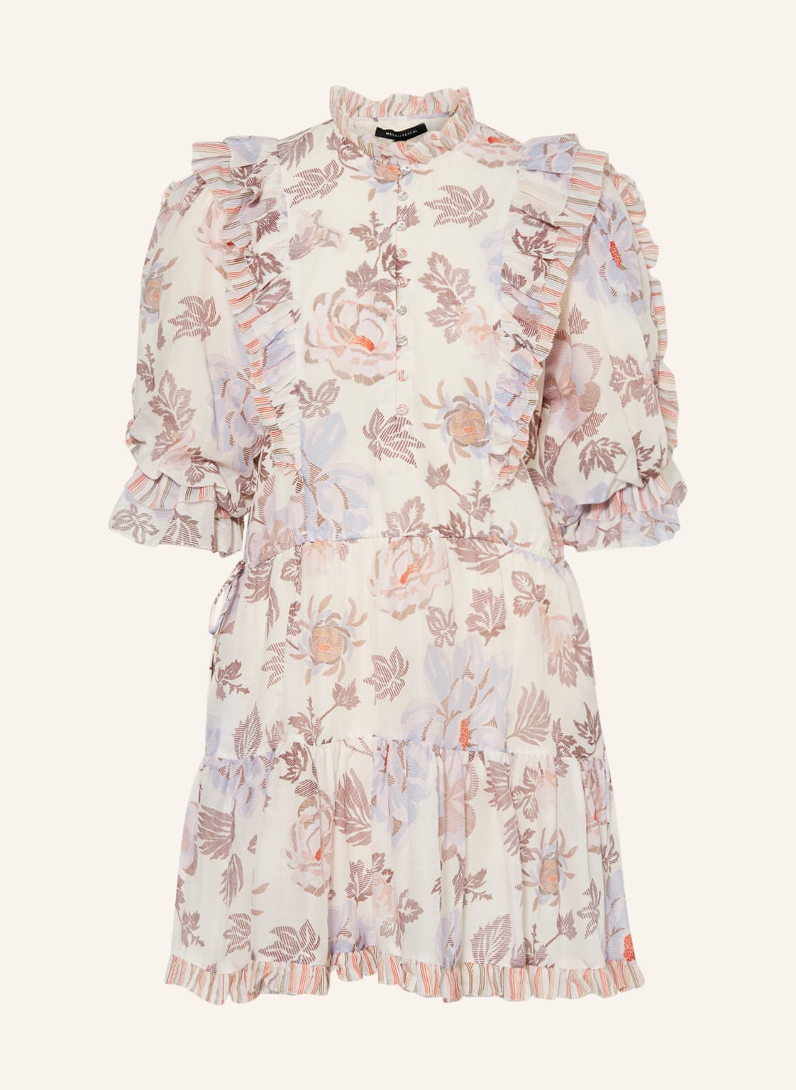 Image of Magali Pascal Kleid Andrina Mit Seide weiss