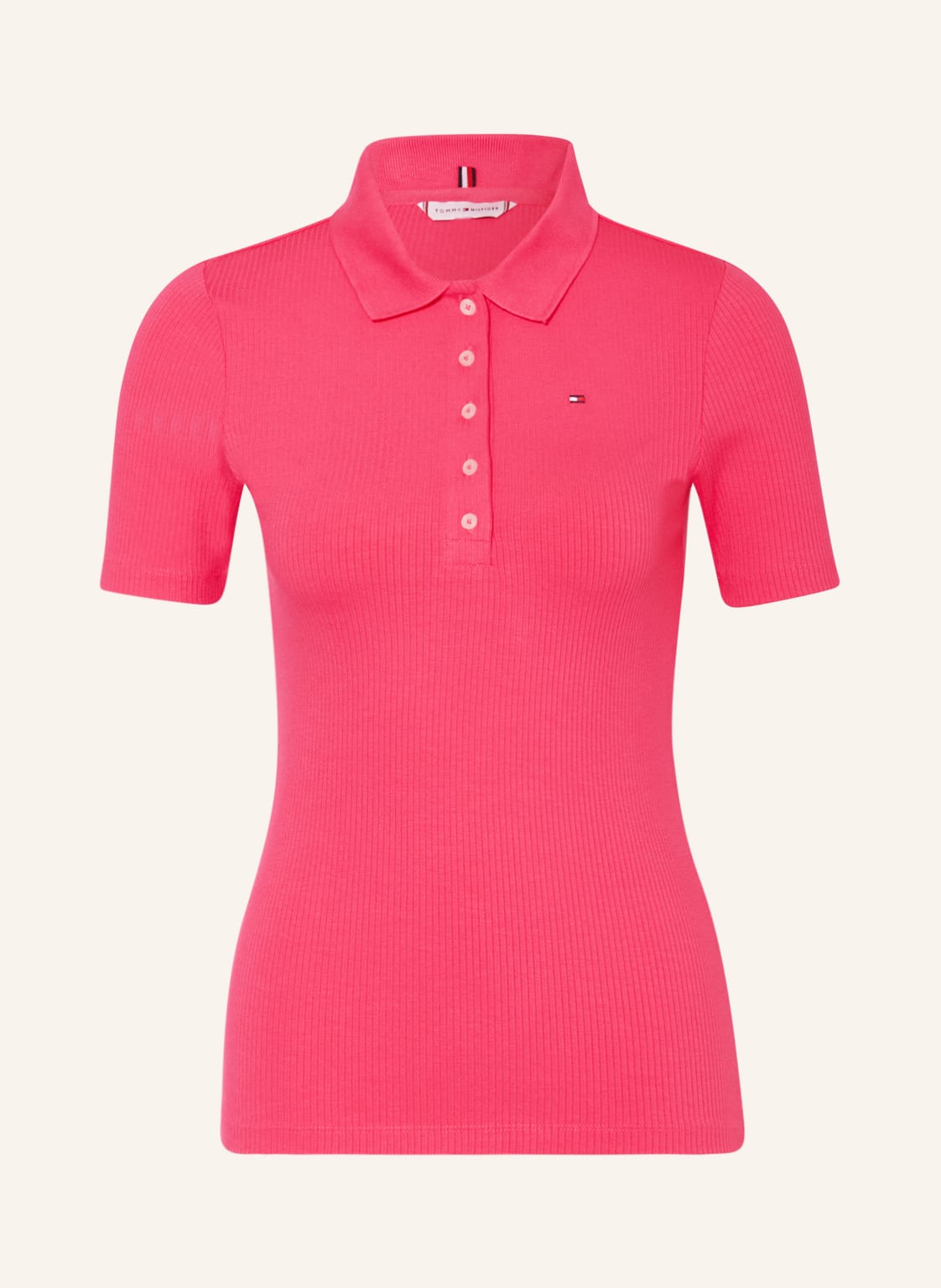 Image of Tommy Hilfiger Jersey-Poloshirt pink