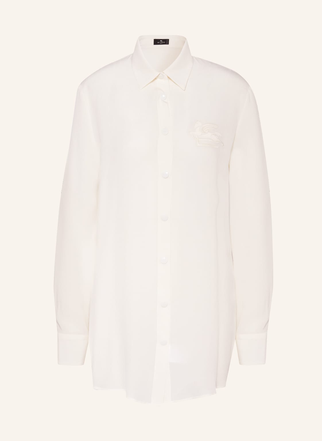 Image of Etro Hemdbluse Aus Seide weiss