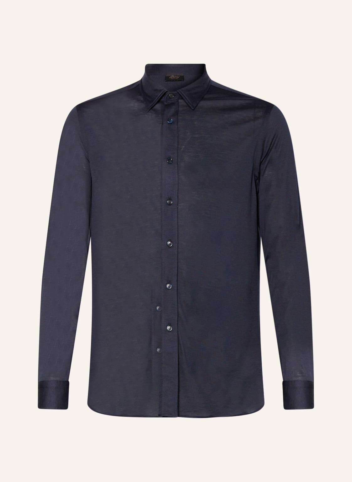 Image of Brioni Hemd Comfort Fit Mit Seide blau
