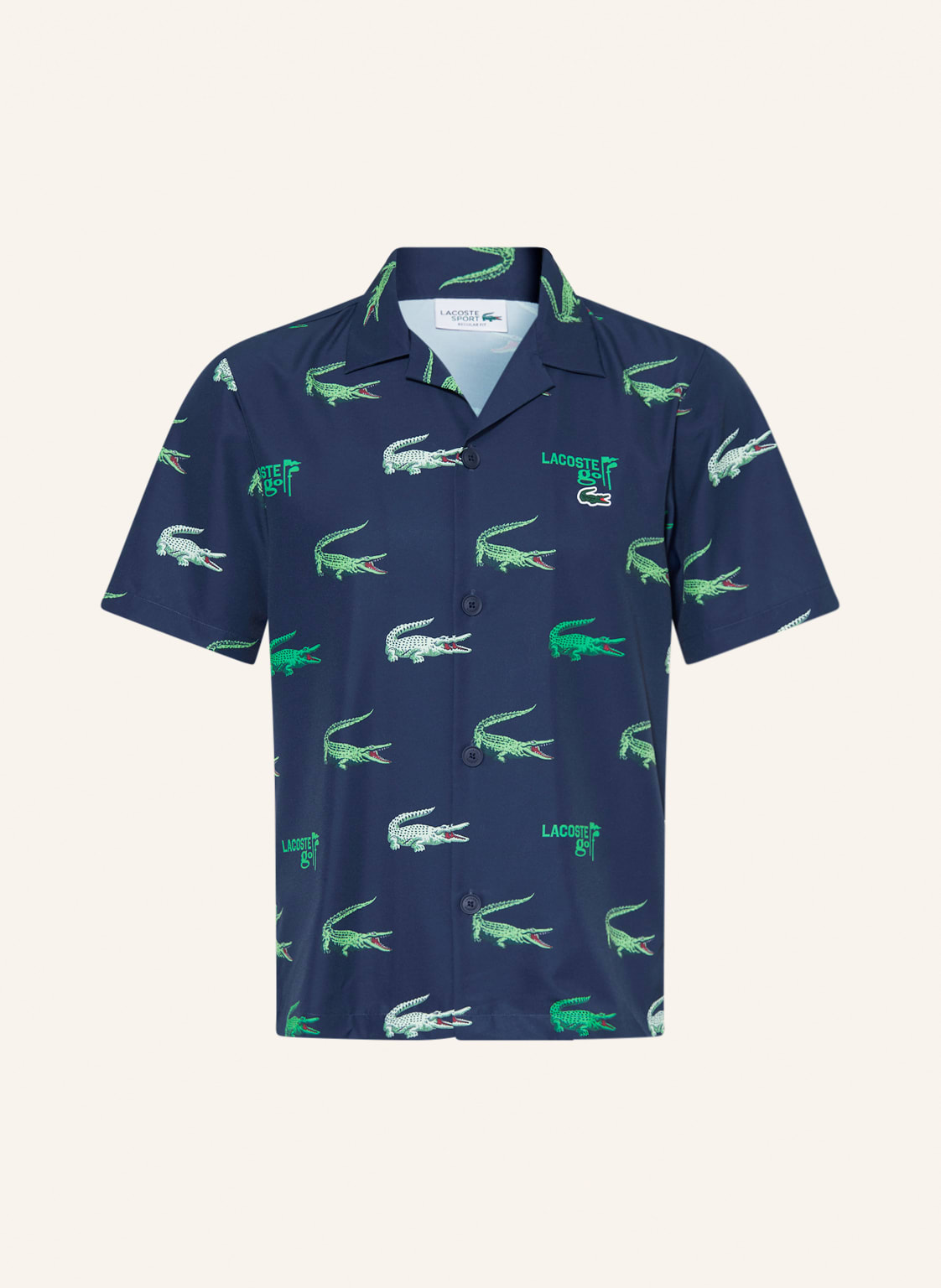 Image of Lacoste Resorthemd Regular Fit blau