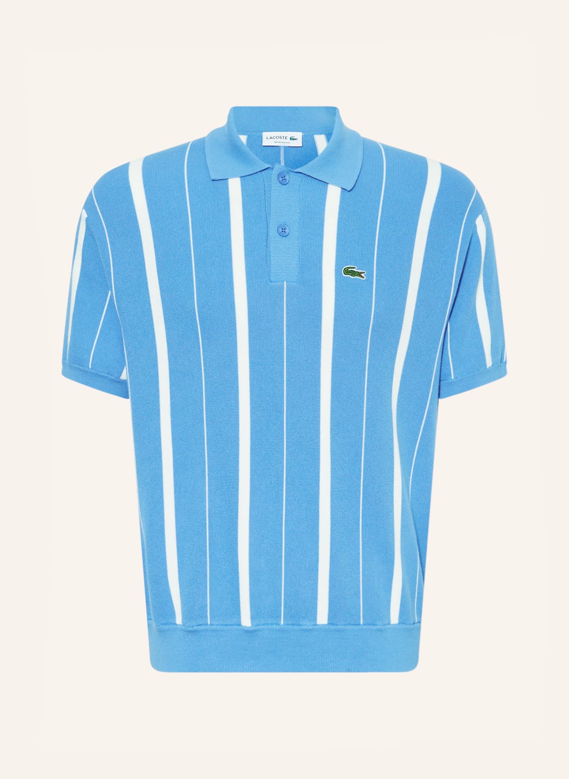 Image of Lacoste Strick-Poloshirt blau