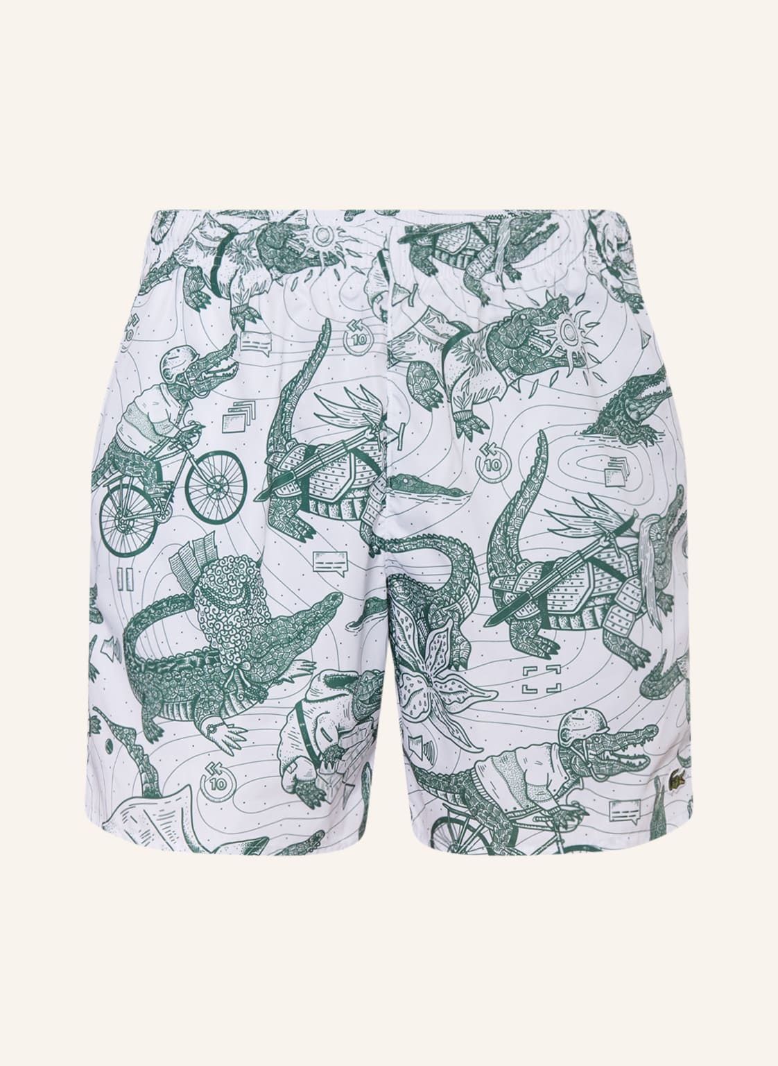 Image of Lacoste Badeshorts weiss