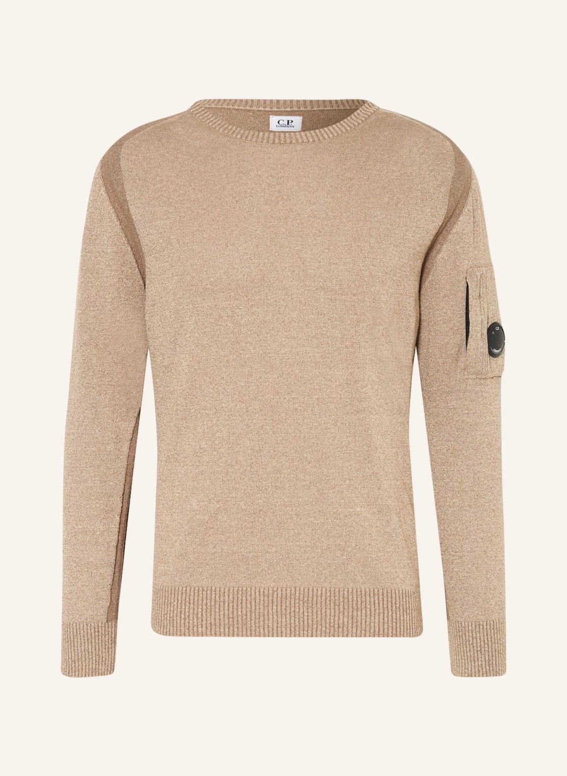 Image of C.P. Company Pullover Vanise Mit Leinen beige