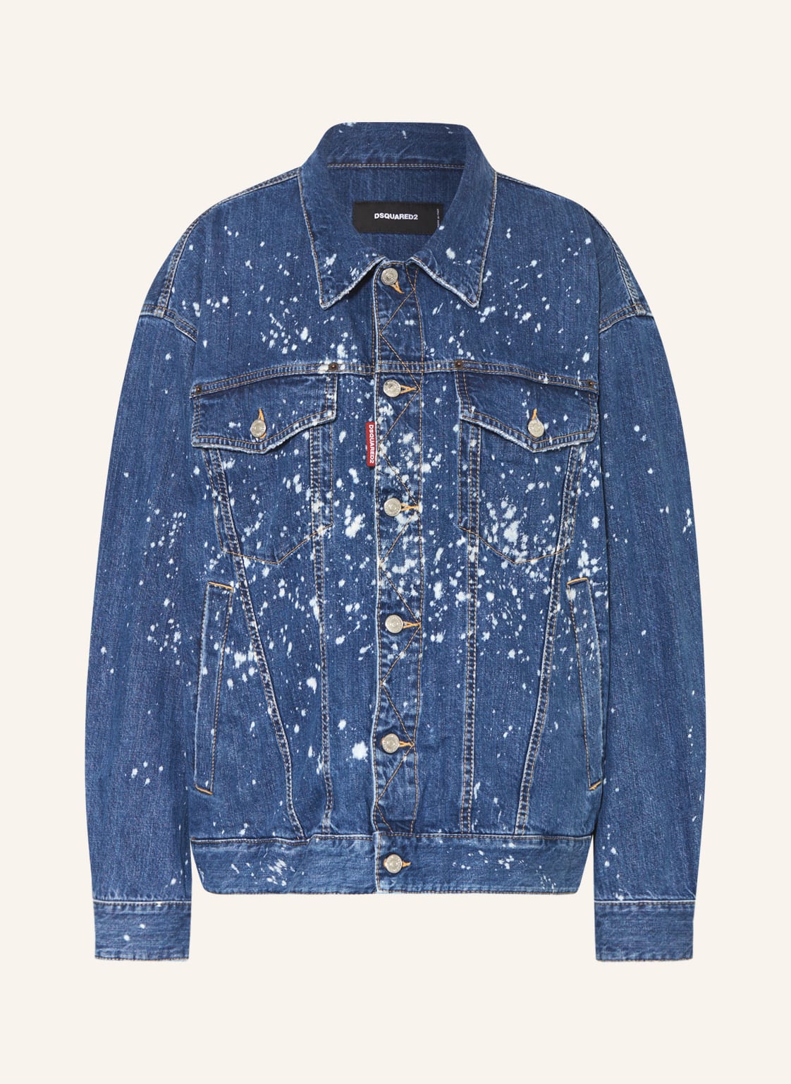 Image of dsquared2 Oversized-Jeansjacke blau