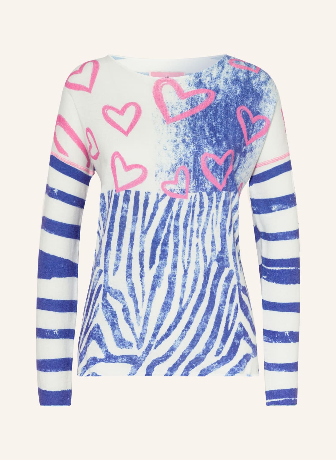 Image of Lieblingsstück Pullover Mit Leinen blau