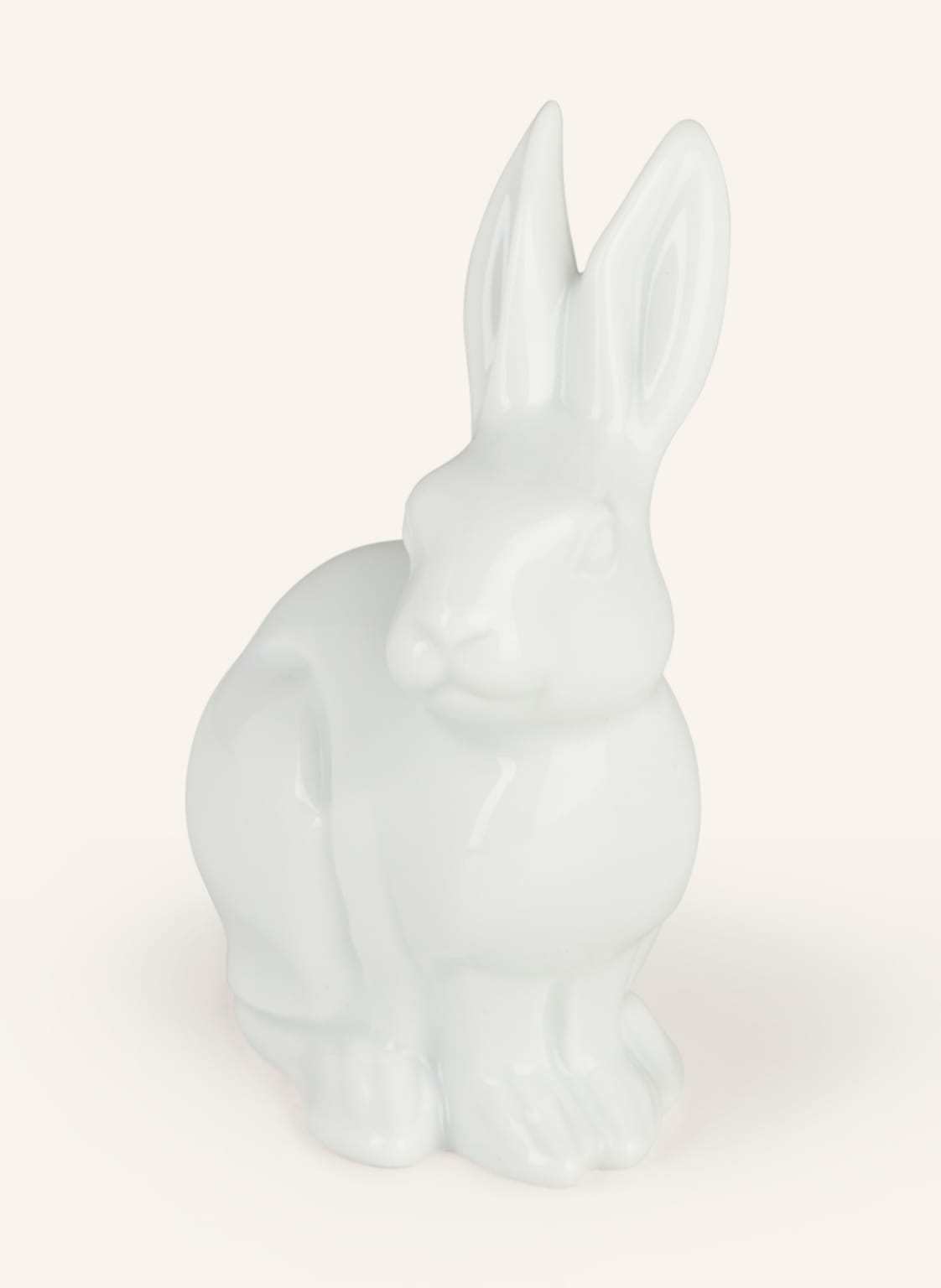 Image of Fürstenberg Dekofigur Hase 2006 Der Weltenbummler weiss