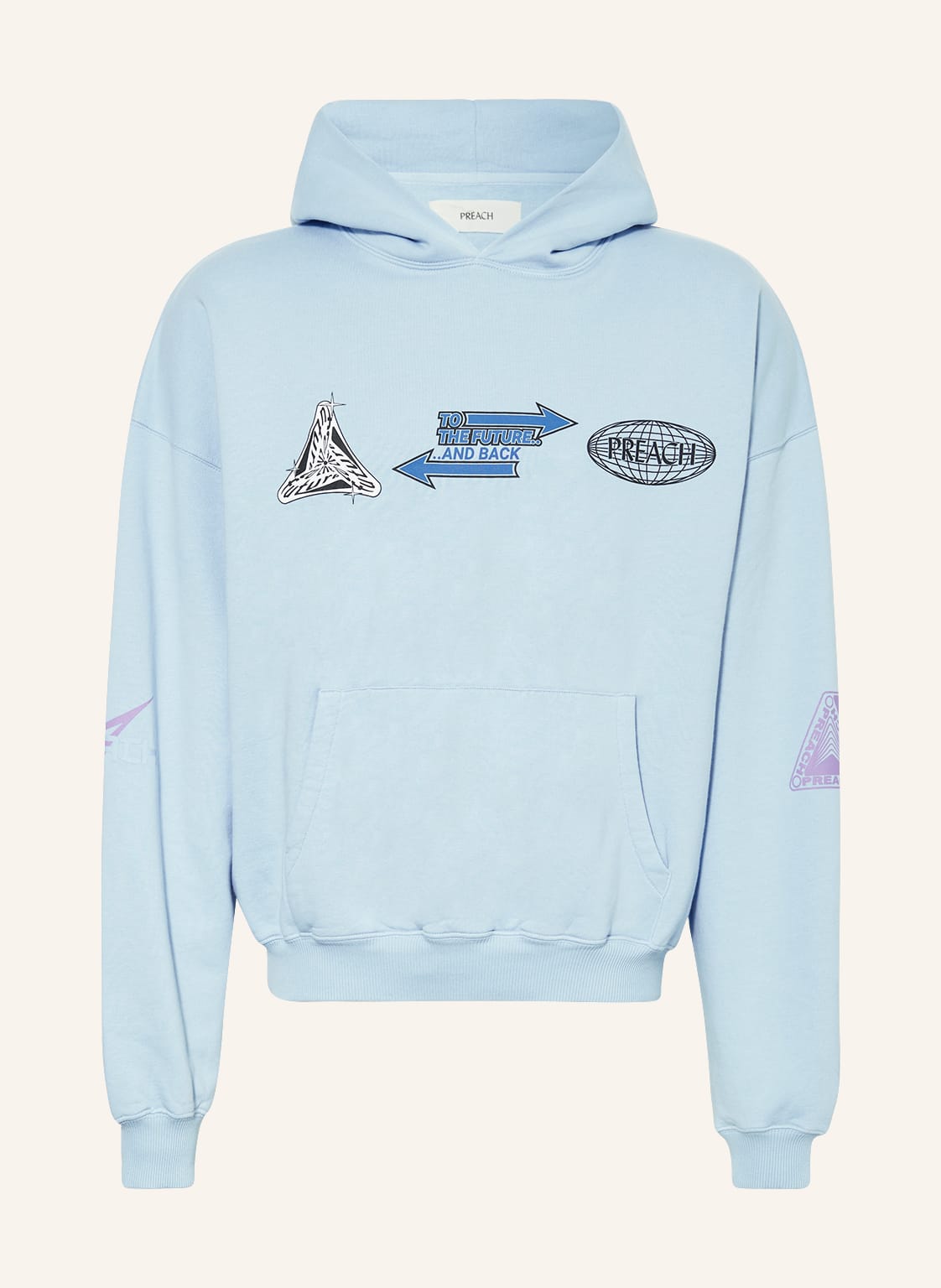 Image of Preach Oversized-Hoodie blau