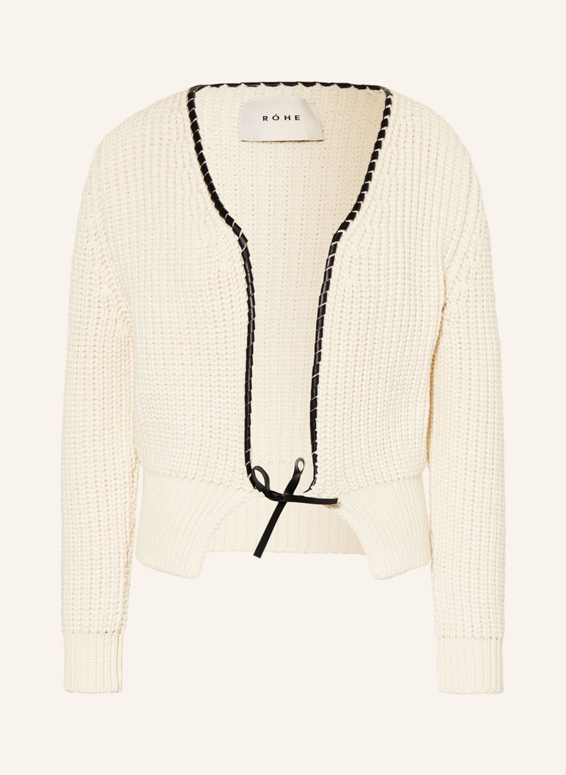 Image of Róhe Strickjacke weiss