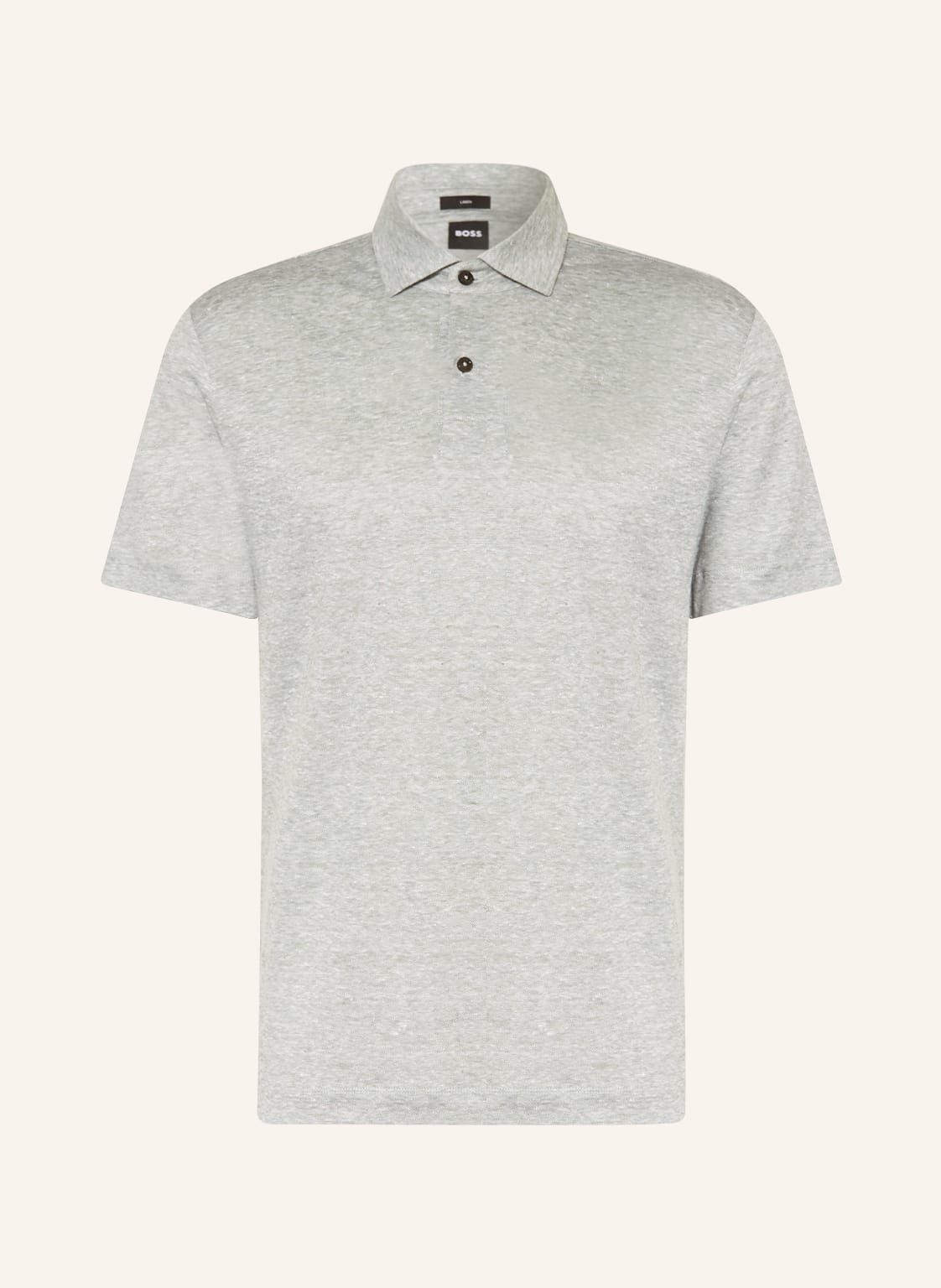 Image of Boss Jersey-Poloshirt Press Aus Leinen gruen