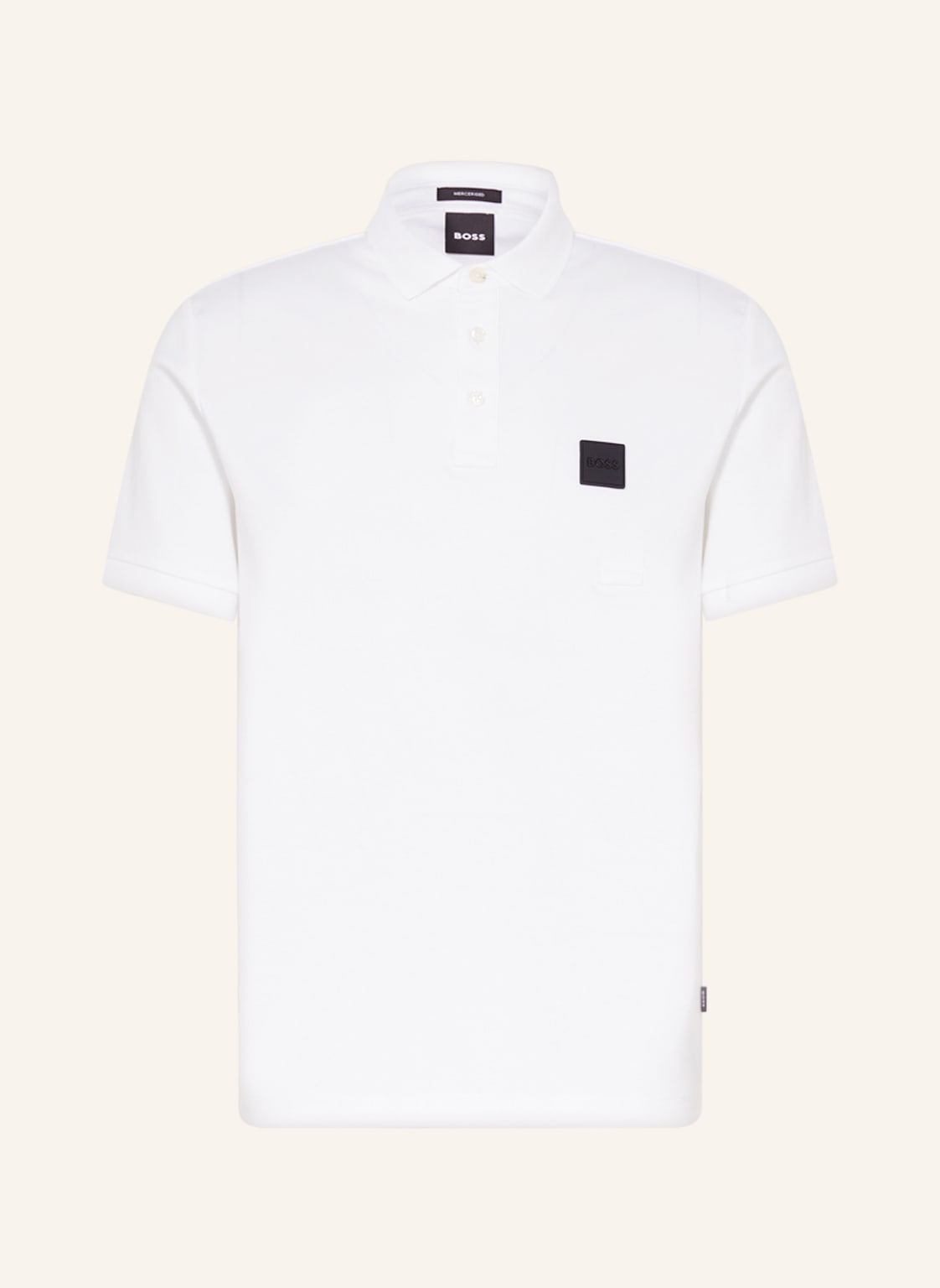 Image of Boss Jersey-Poloshirt Parlay weiss