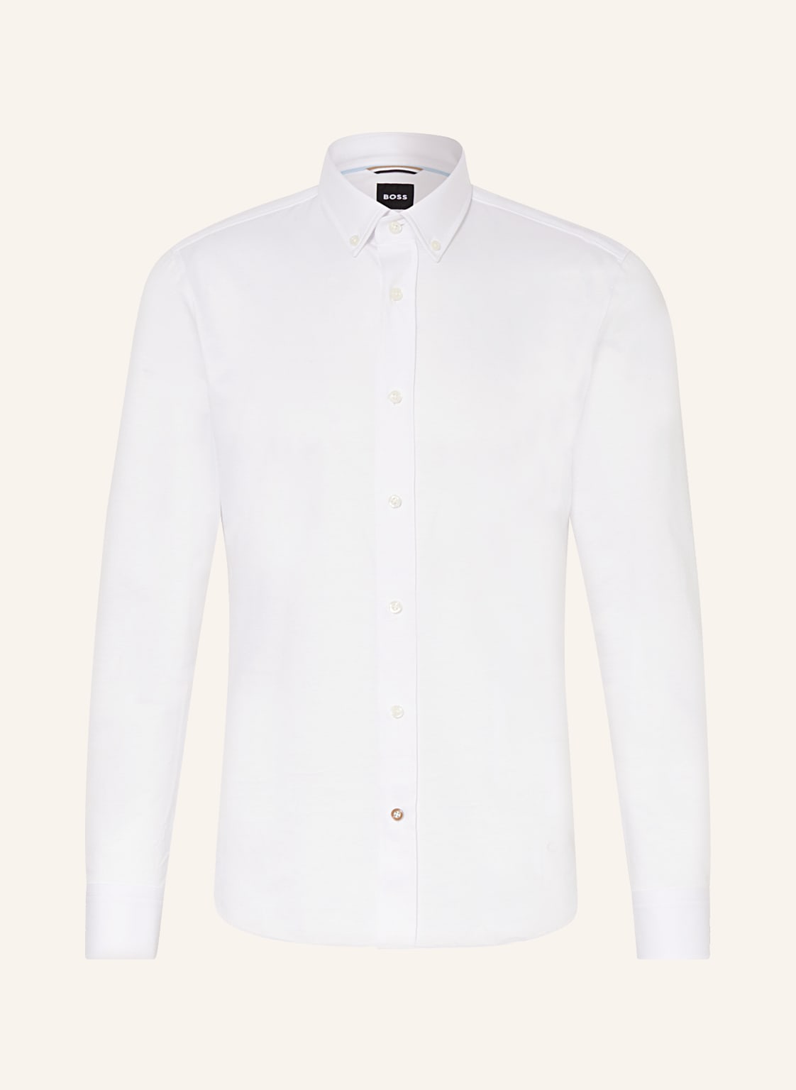 Image of Boss Jerseyhemd Hal Casual Fit weiss