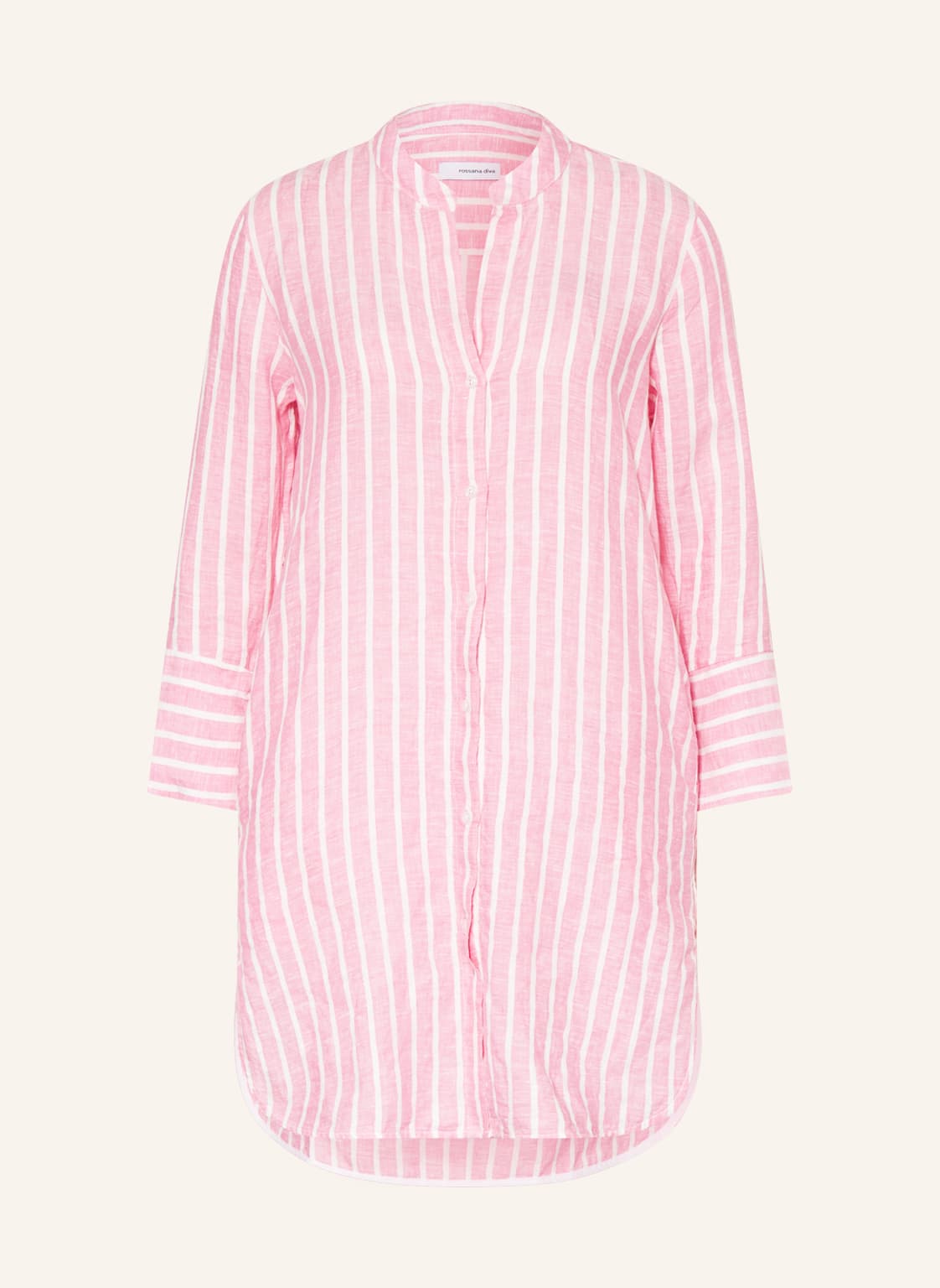 Image of Rossana Diva Hemdbluse Aus Leinen rosa