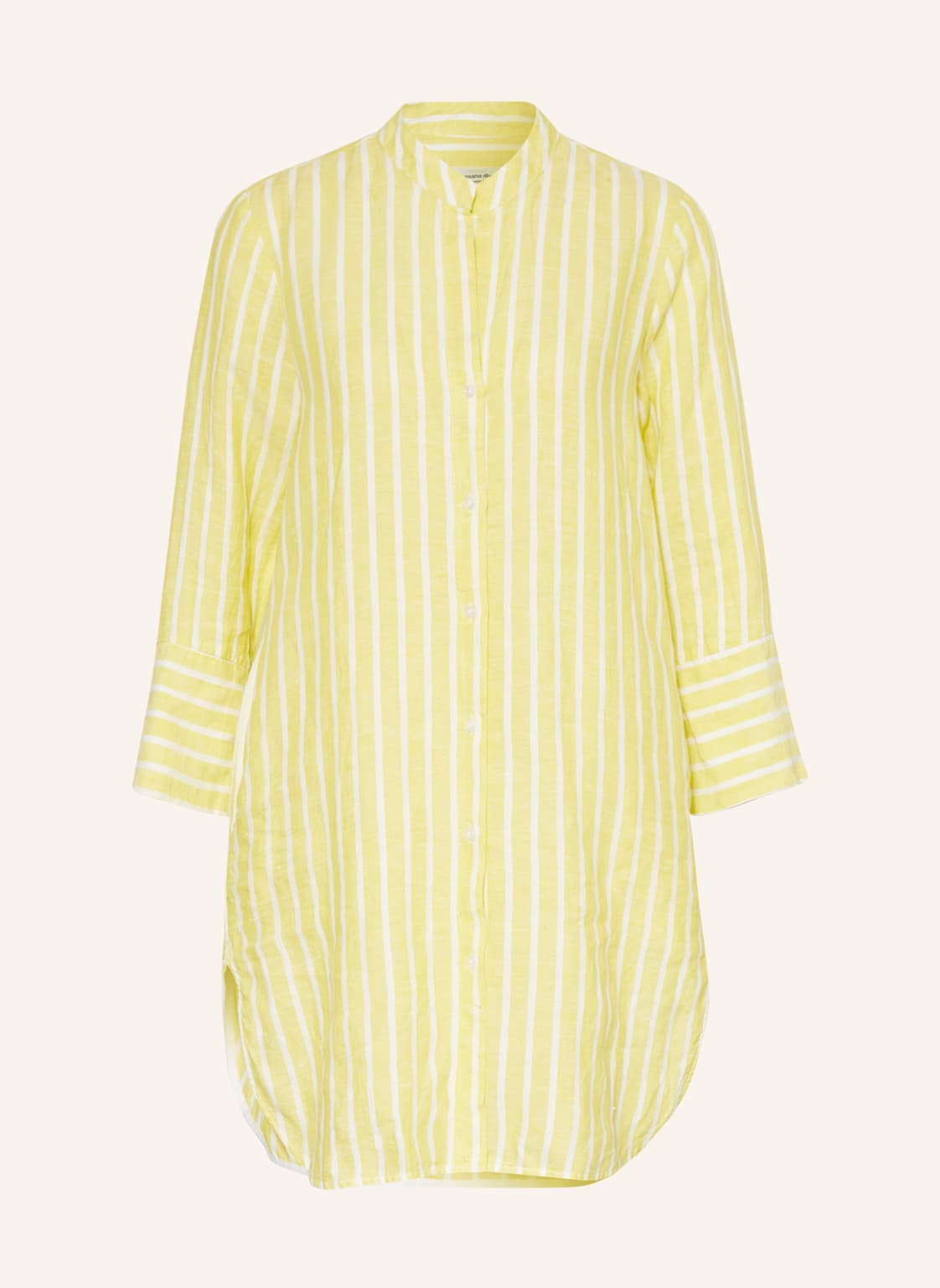 Image of Rossana Diva Hemdbluse Aus Leinen gelb