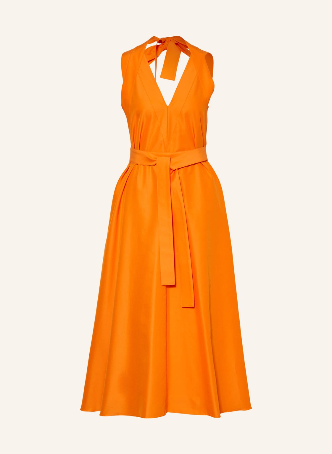 Image of Windsor. Kleid Mit Seide orange