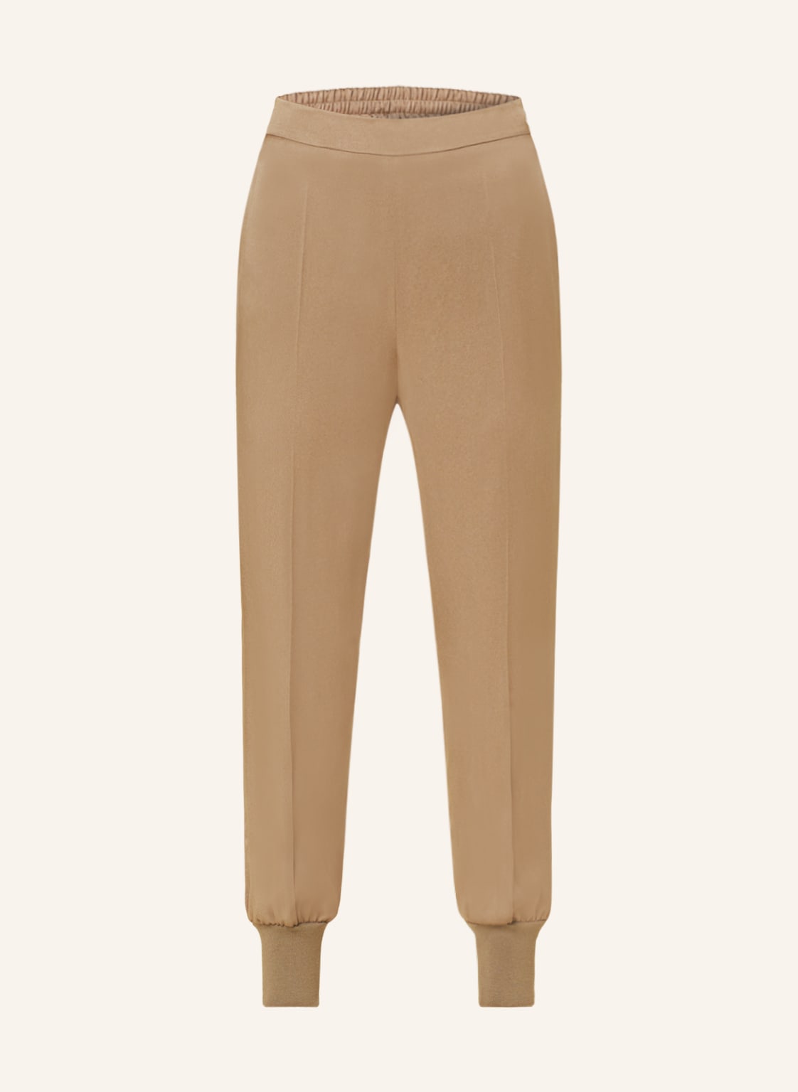 Image of Stella Mccartney Hose Im Jogging-Stil Aus Satin beige