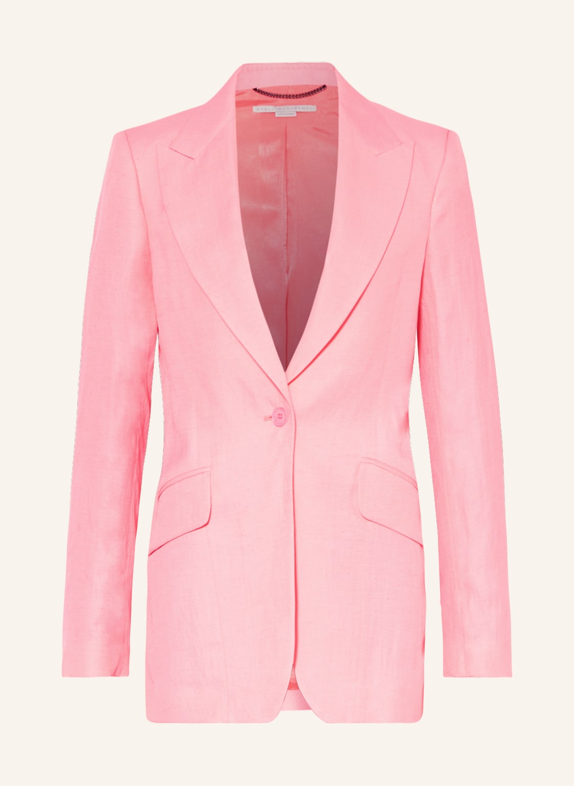 Image of Stella Mccartney Blazer Mit Leinen rosa