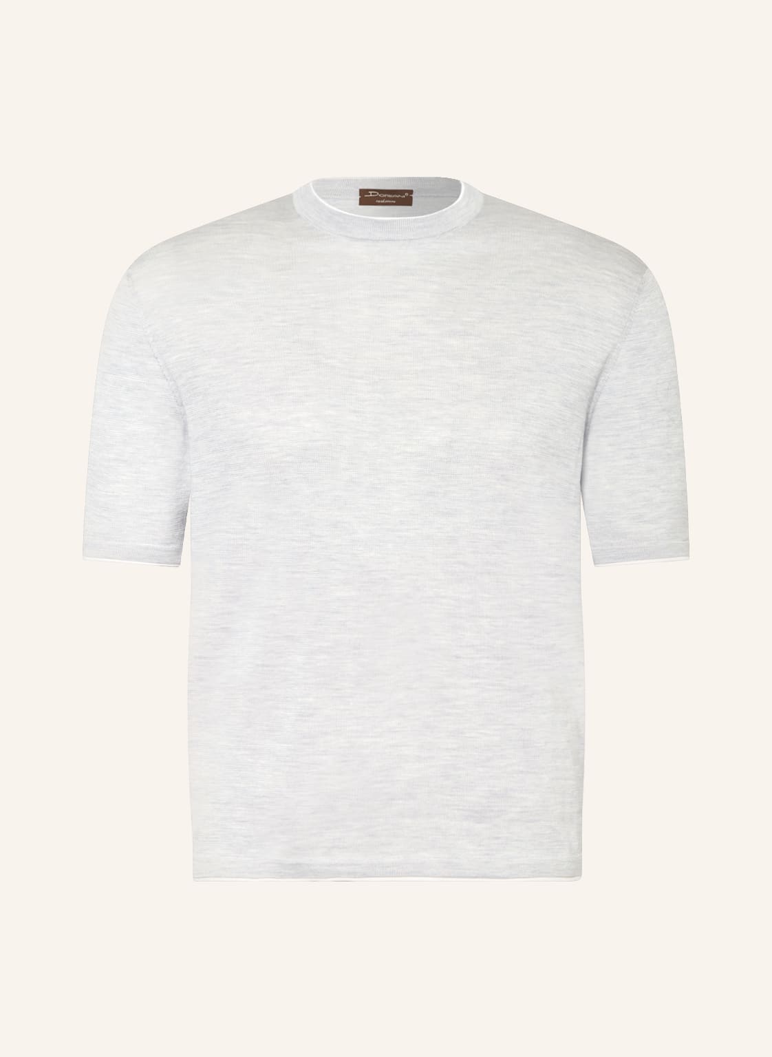 Image of Doriani T-Shirt Mit Seide grau