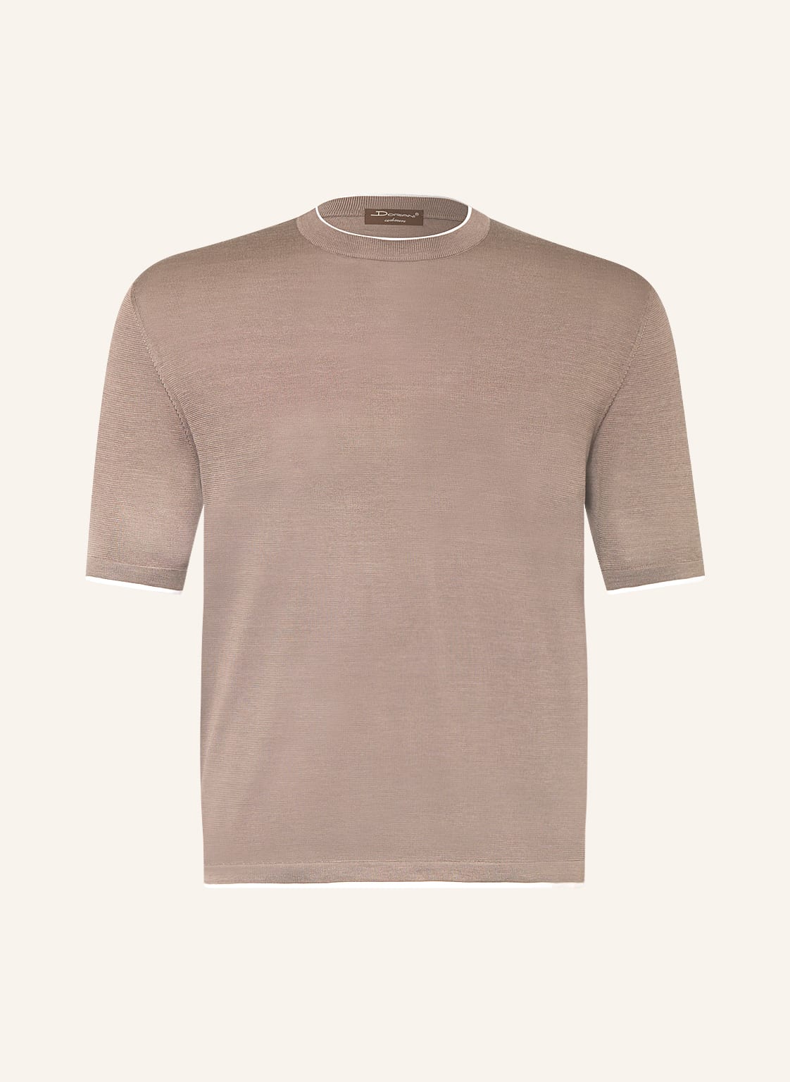 Image of Doriani T-Shirt Mit Seide braun