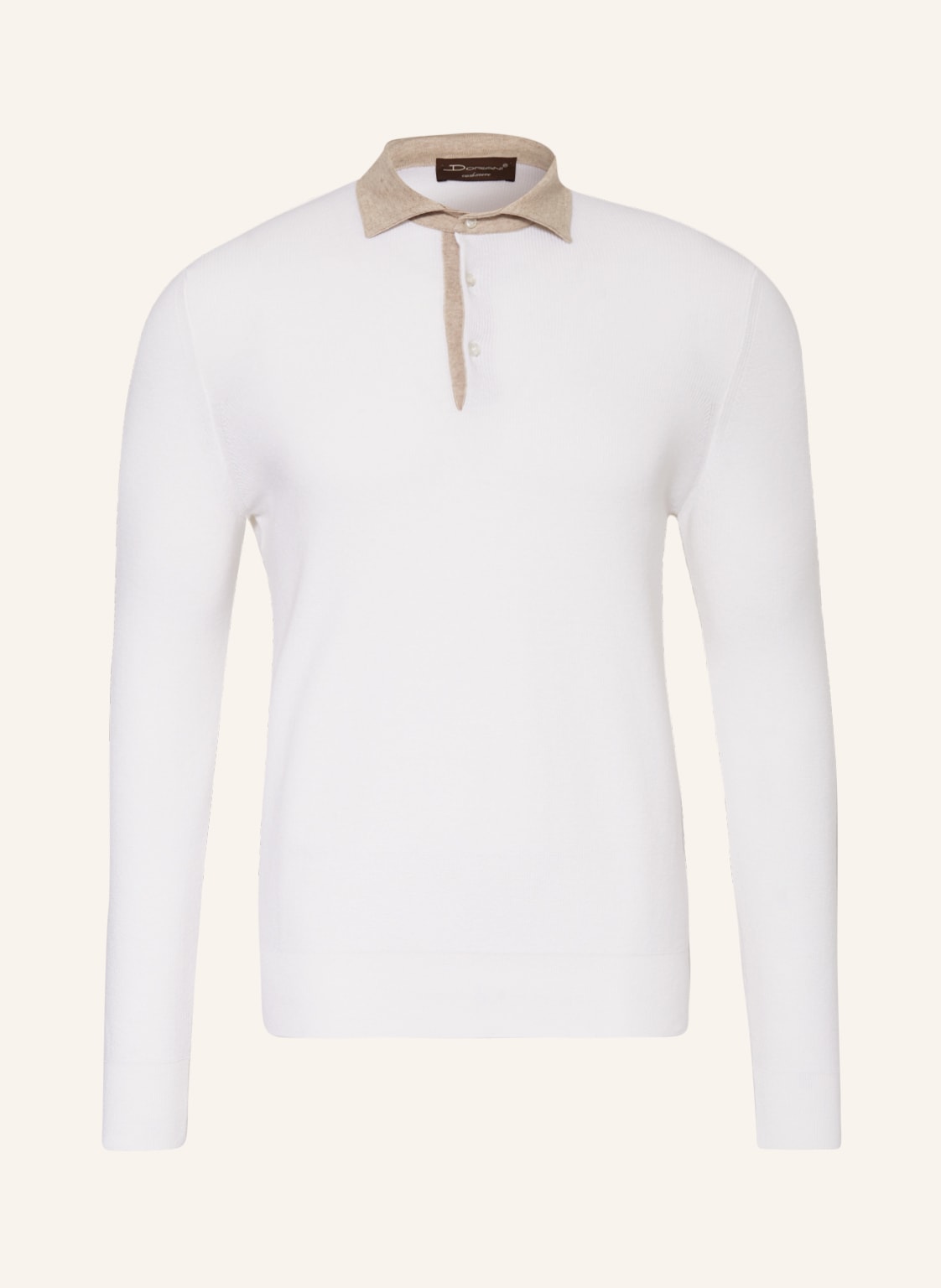 Image of Doriani Strick-Poloshirt weiss