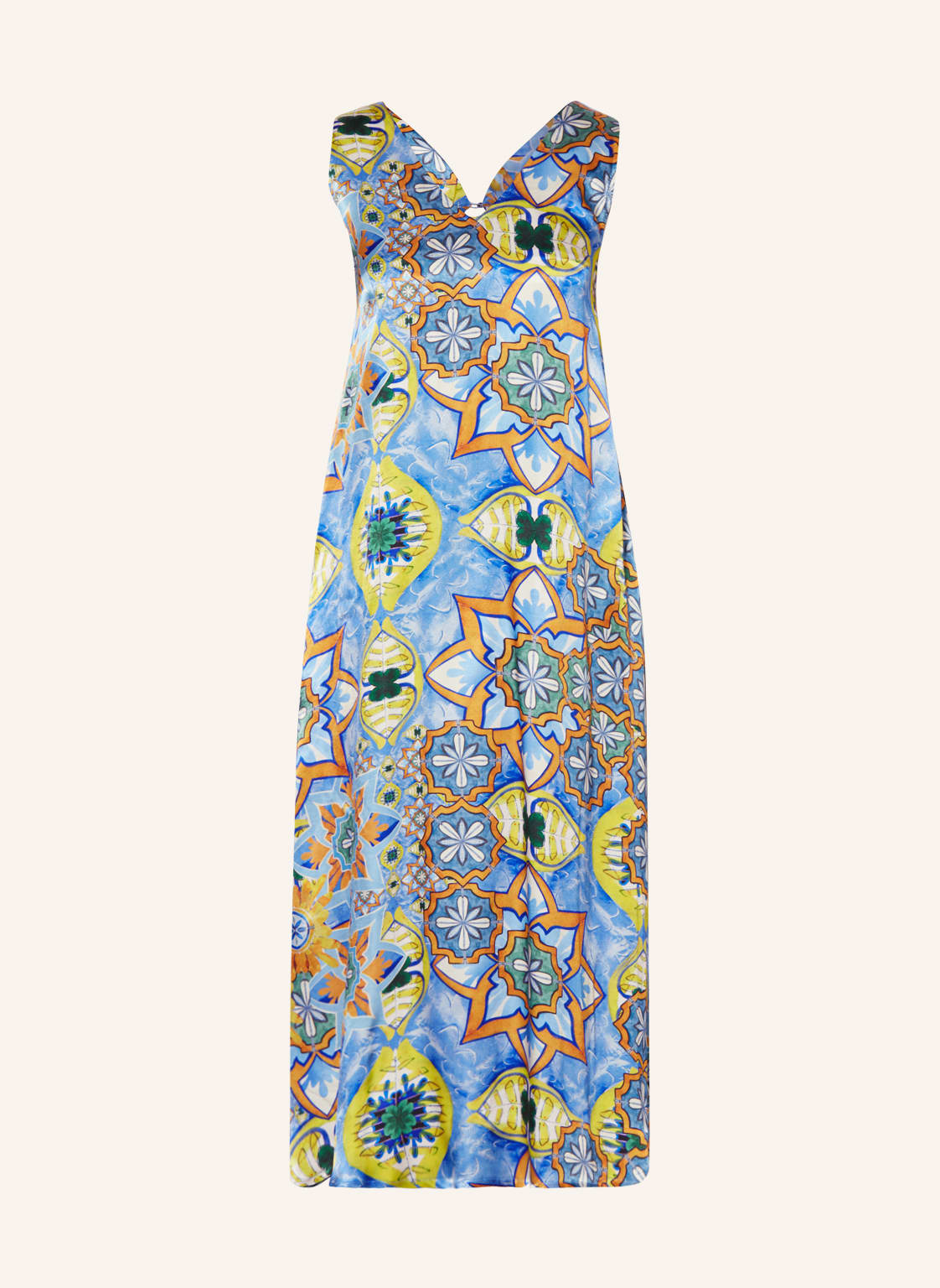 Image of Robe Légère Satinkleid blau