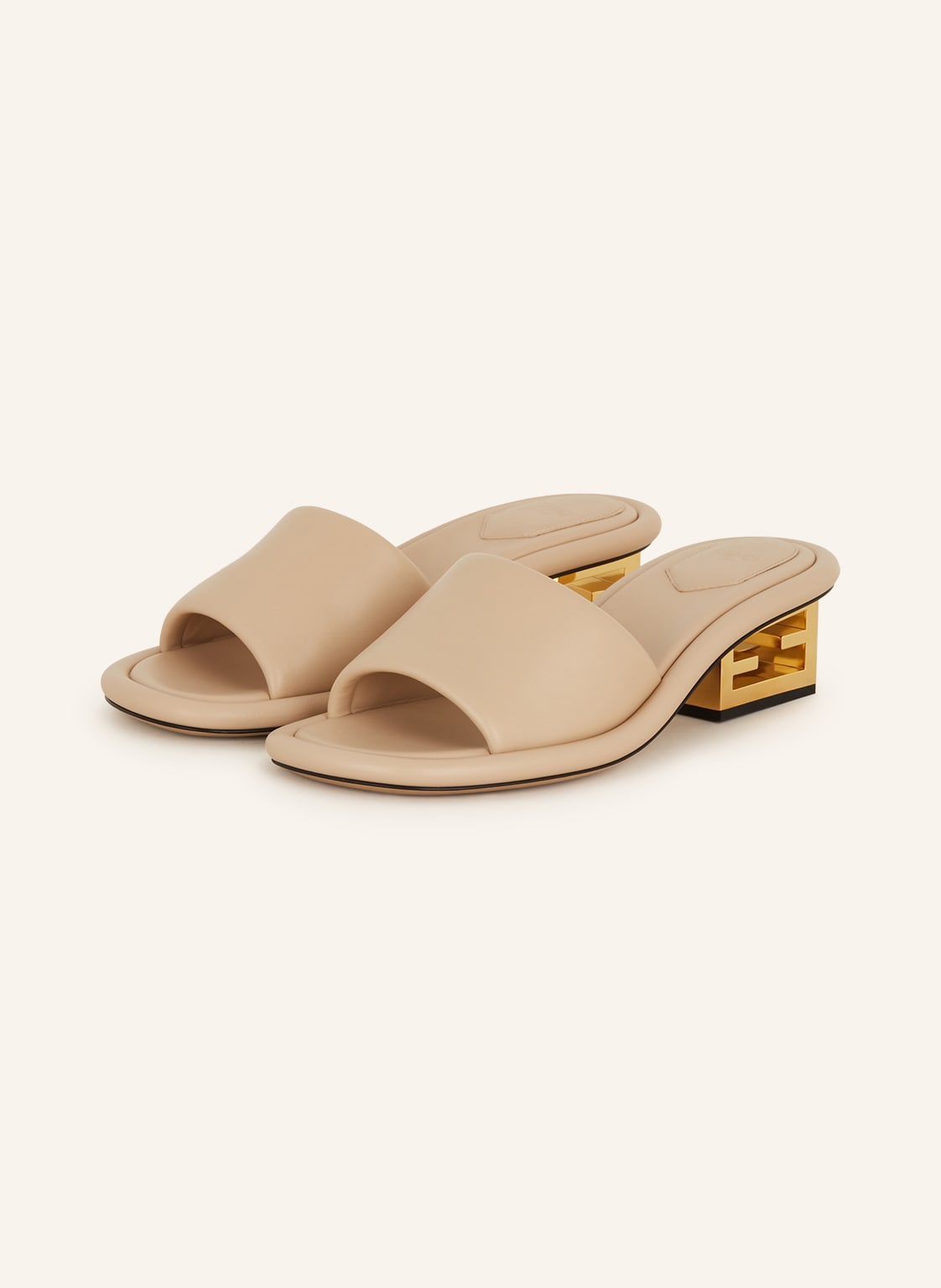 Image of Fendi Mules beige