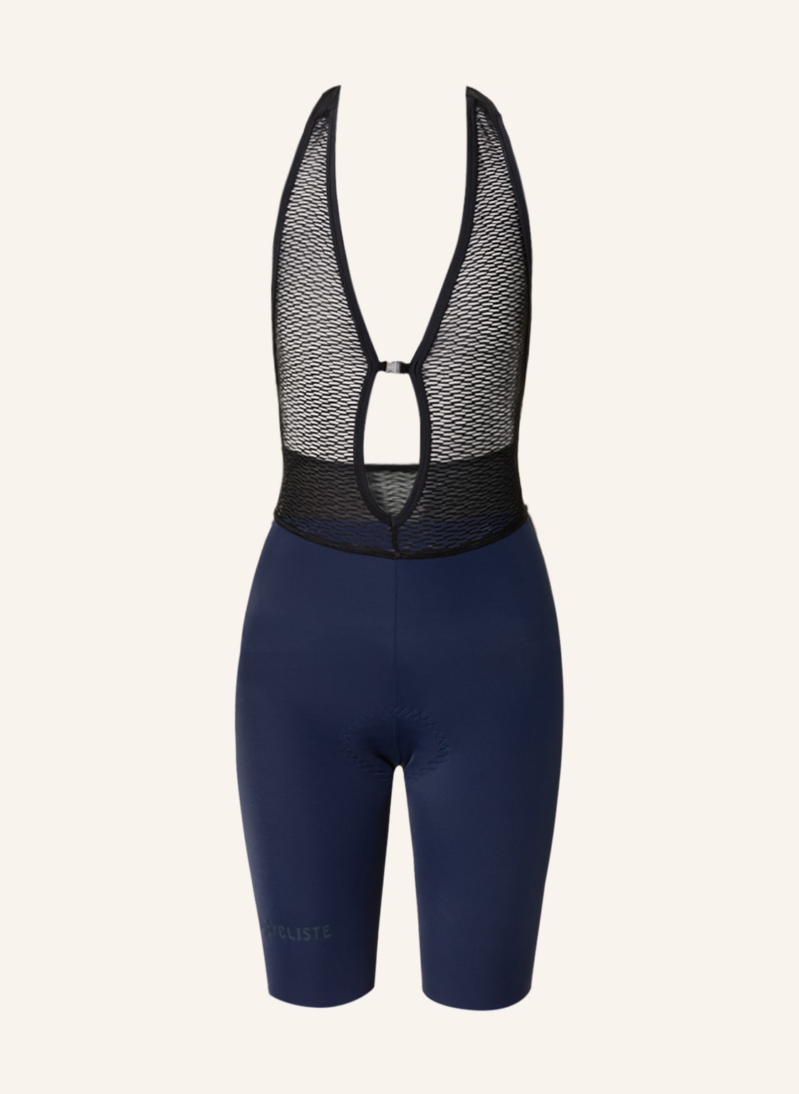 Image of Café Du Cycliste Radhose Sophie Mit Träger Und Gepolstertem Einsatz blau