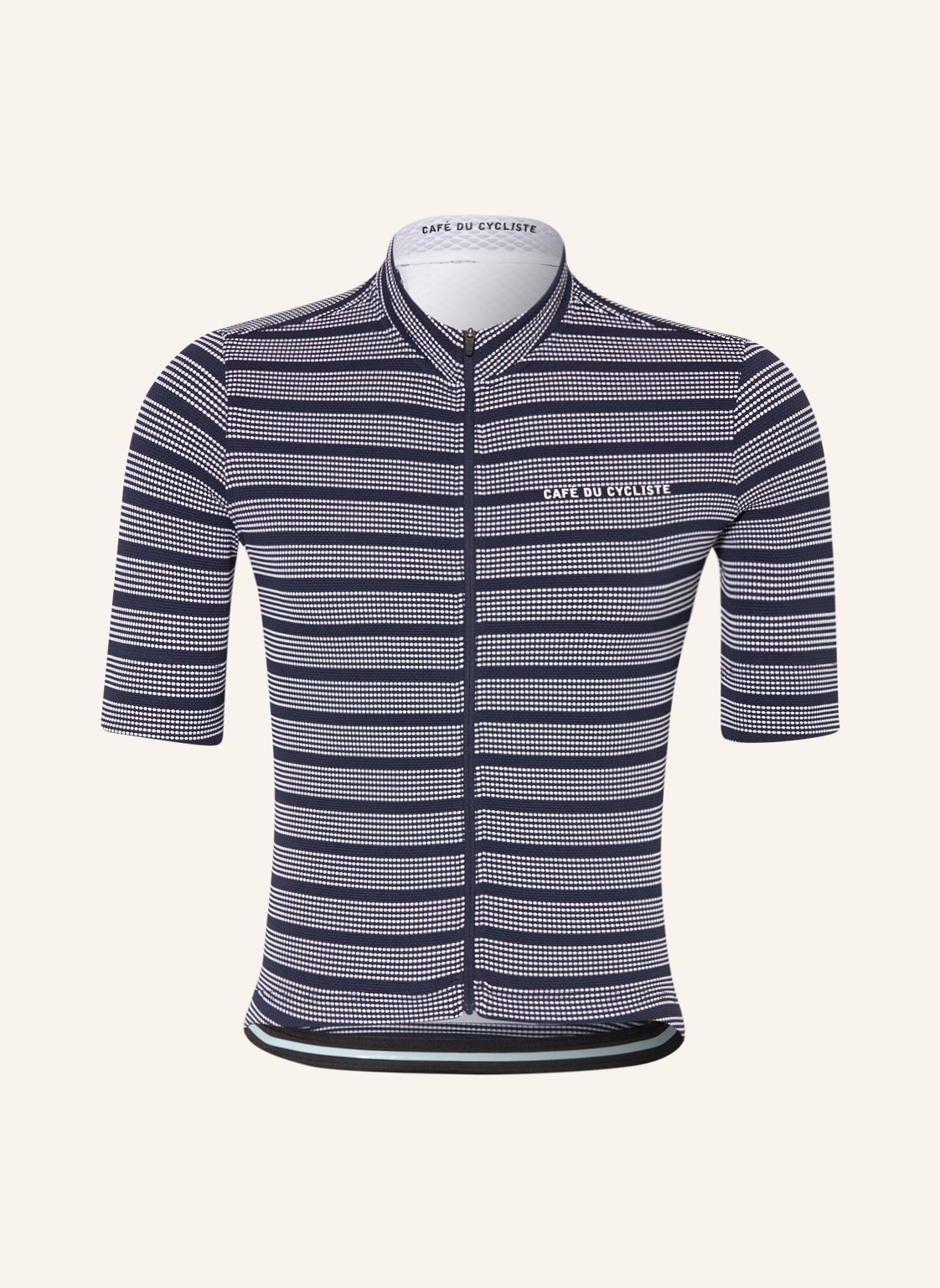 Image of Café Du Cycliste Radtrikot Francine Mit Mesh blau