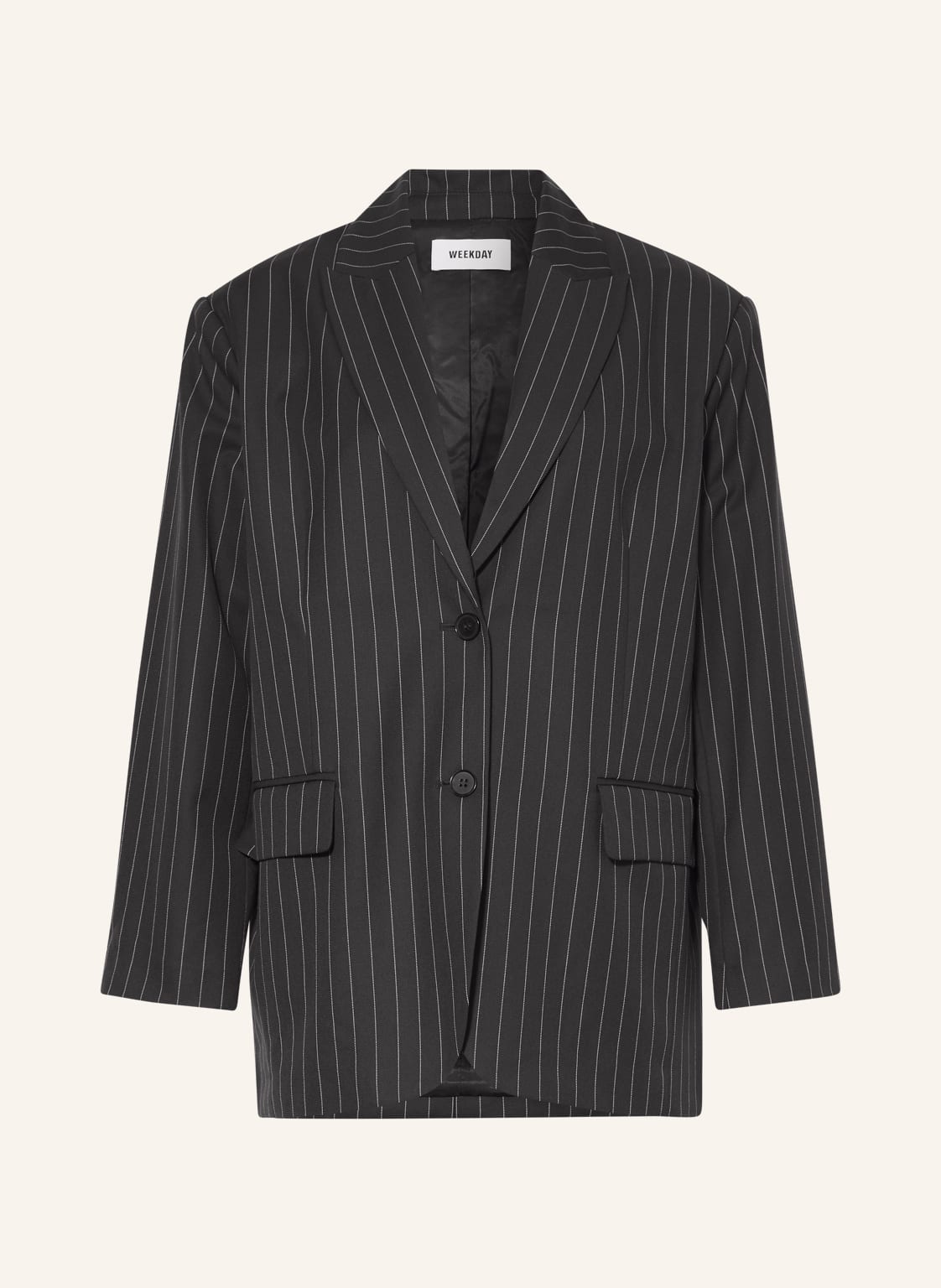 Image of Weekday Oversized-Blazer Aiden grau