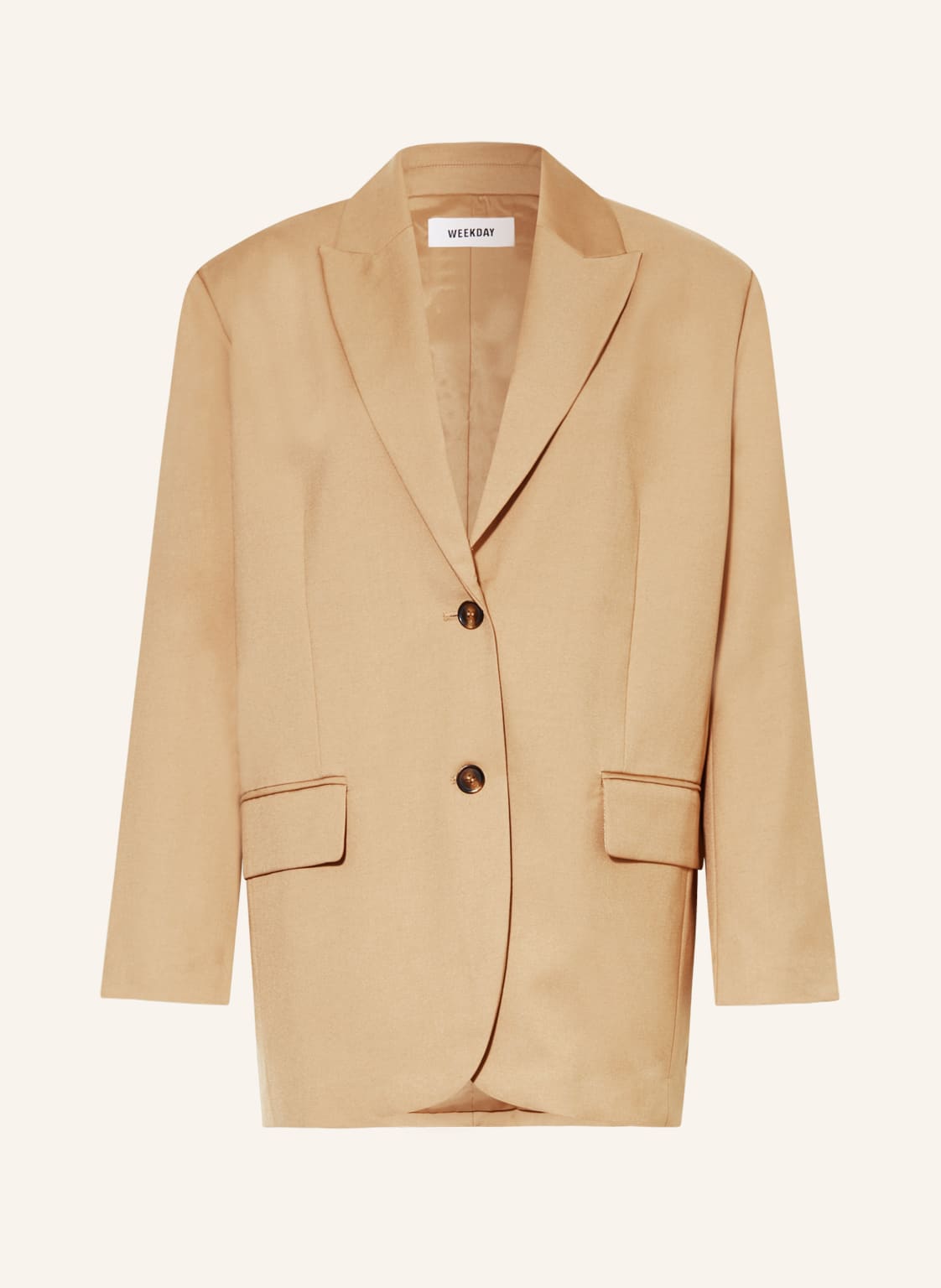 Image of Weekday Oversized-Blazer Aiden beige