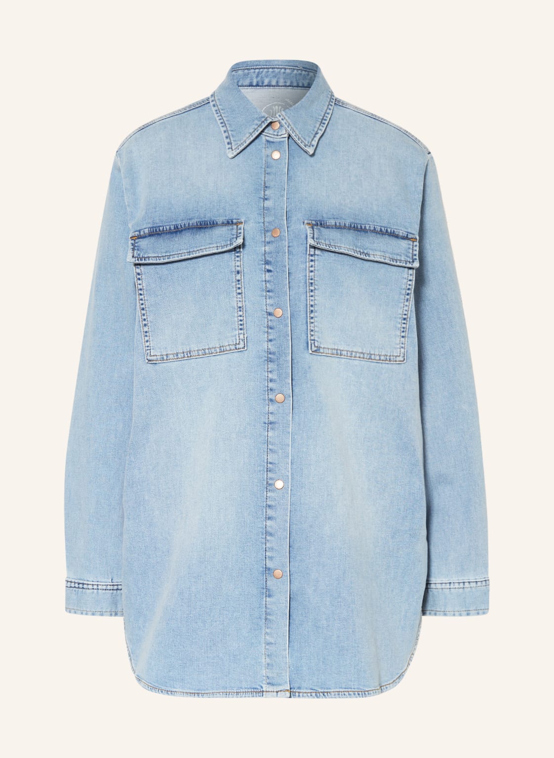 Image of Herrlicher Jeansbluse Amazone blau