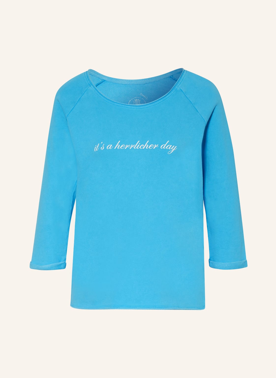 Image of Herrlicher Sweatshirt Angelika Mit 3/4-Arm blau