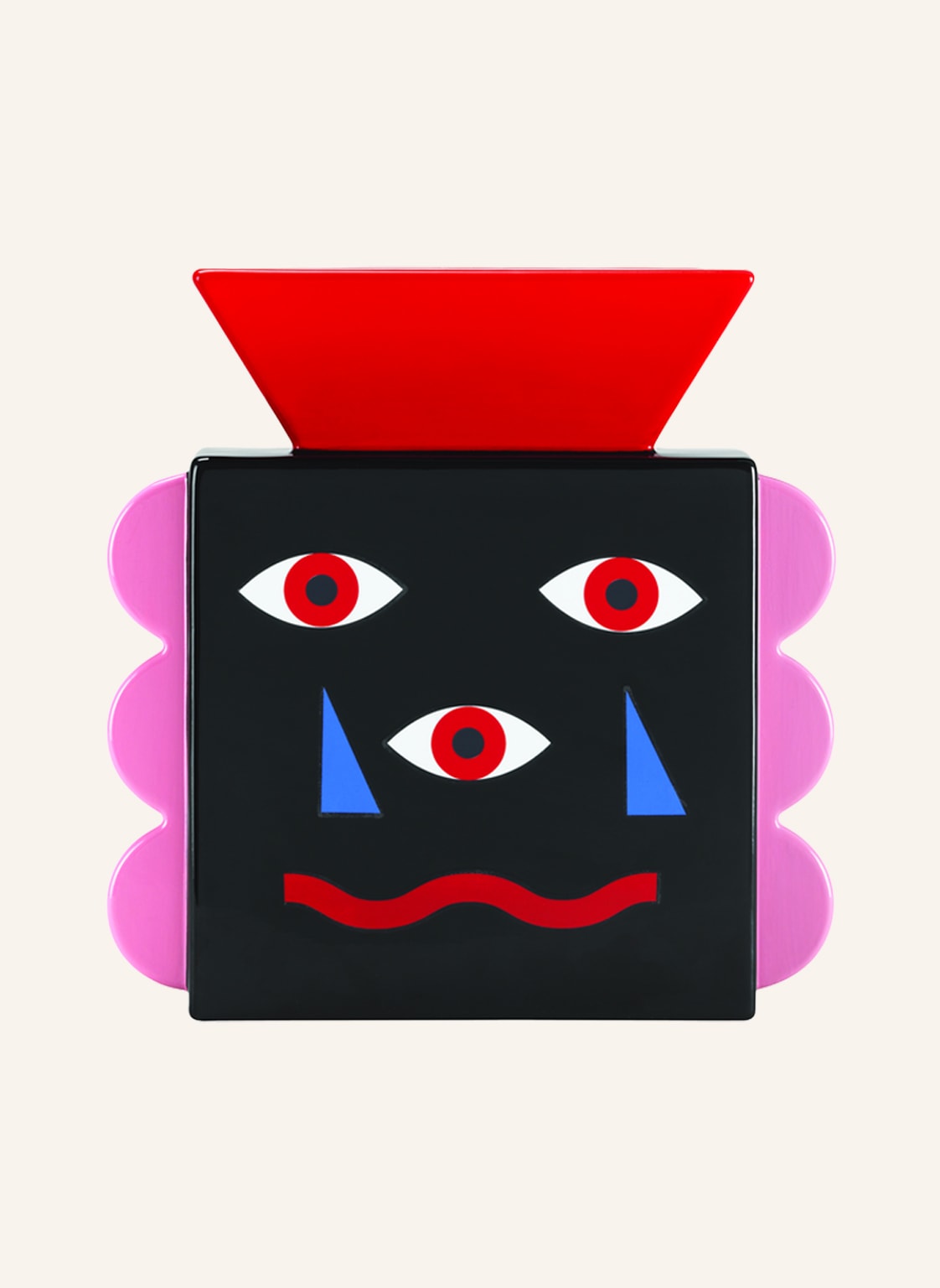 Image of Qeeboo Vase Oggian Beautiful Face schwarz