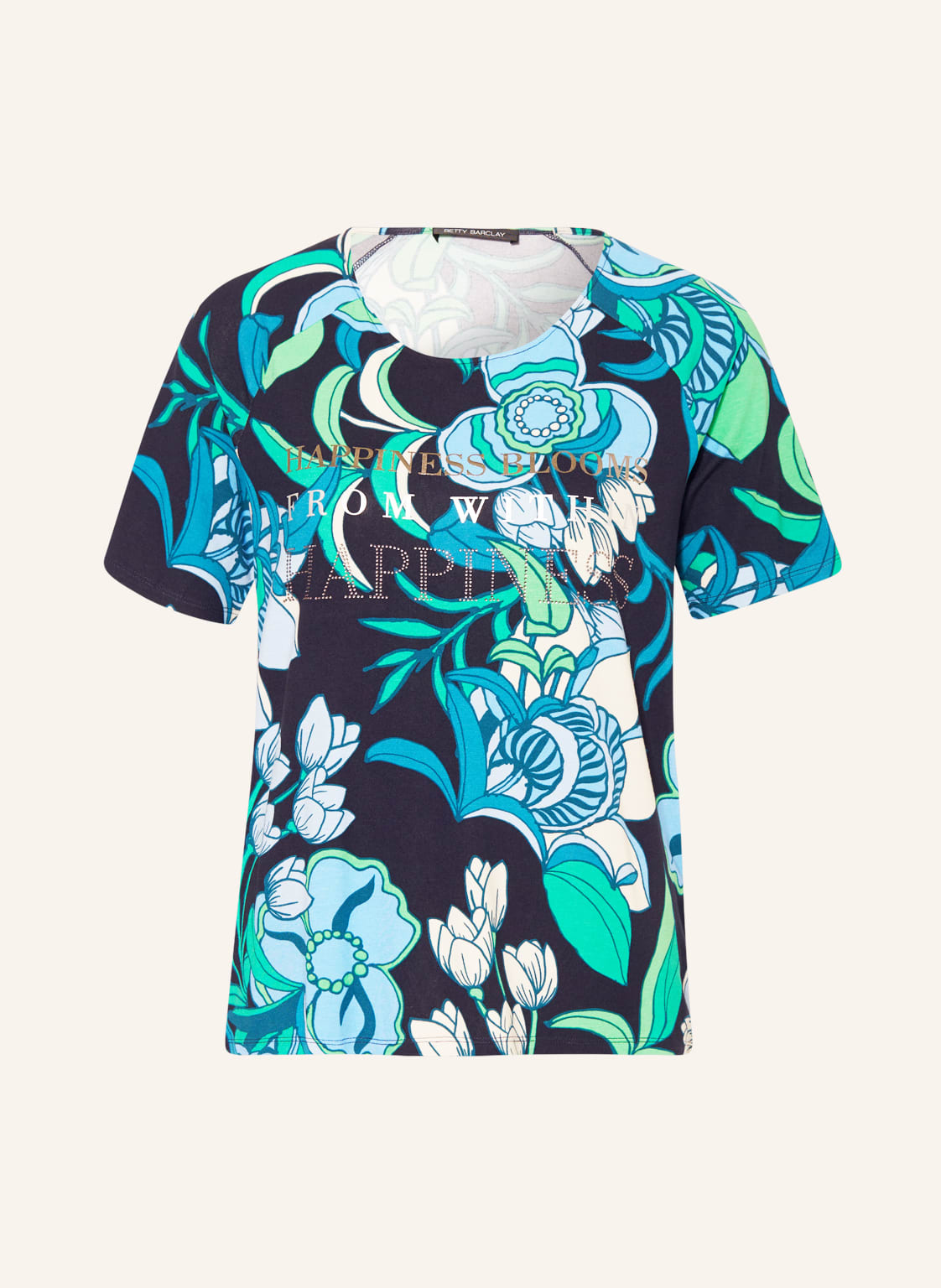 Image of Betty Barclay T-Shirt Mit Schmucksteinen blau