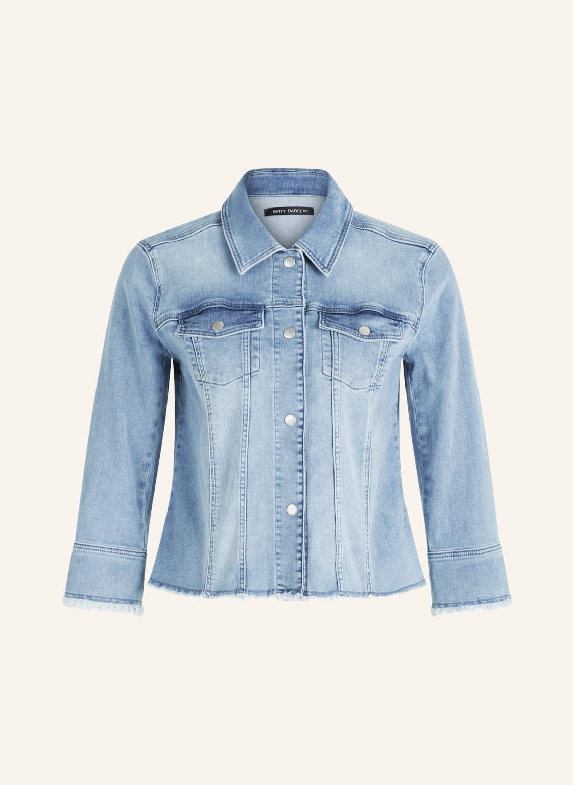Image of Betty Barclay Cropped-Jeansjacke Mit 3/4-Arm blau