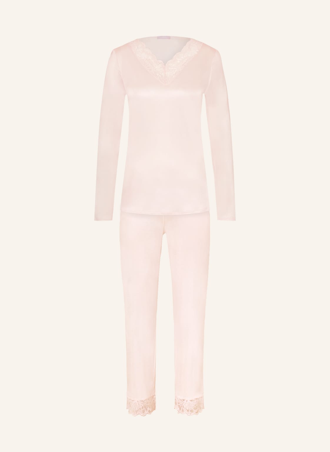Image of Hanro Schlafanzug Mae rosa