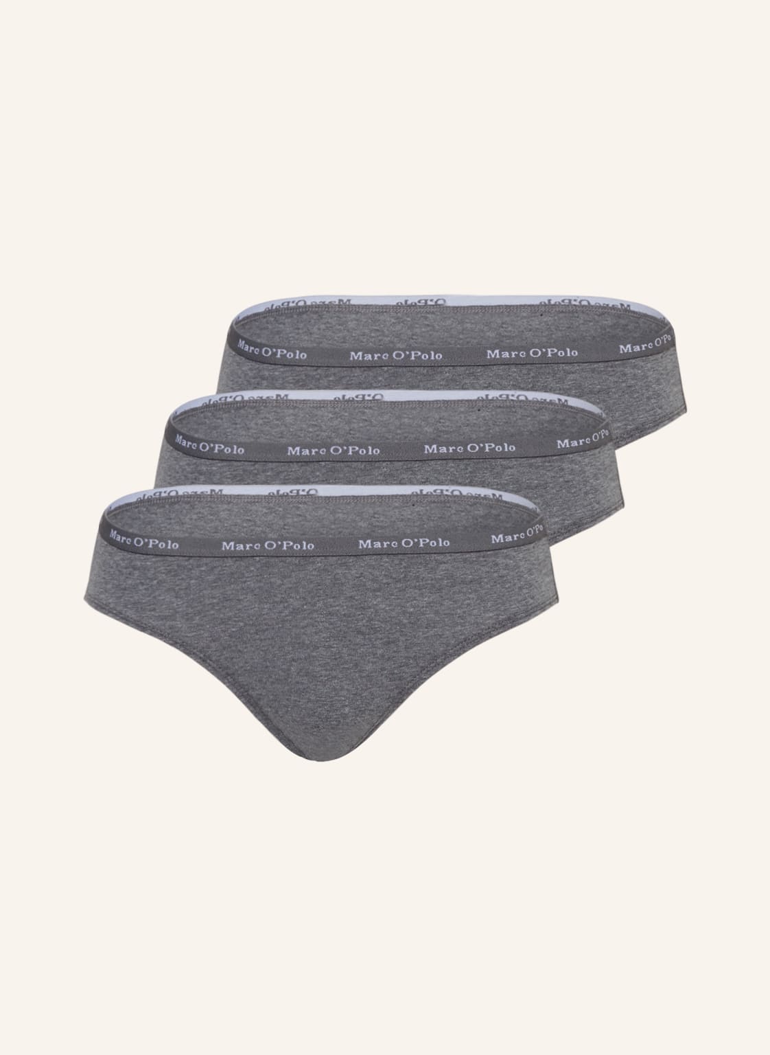 Image of Marc O'polo 3er-Pack Slips grau