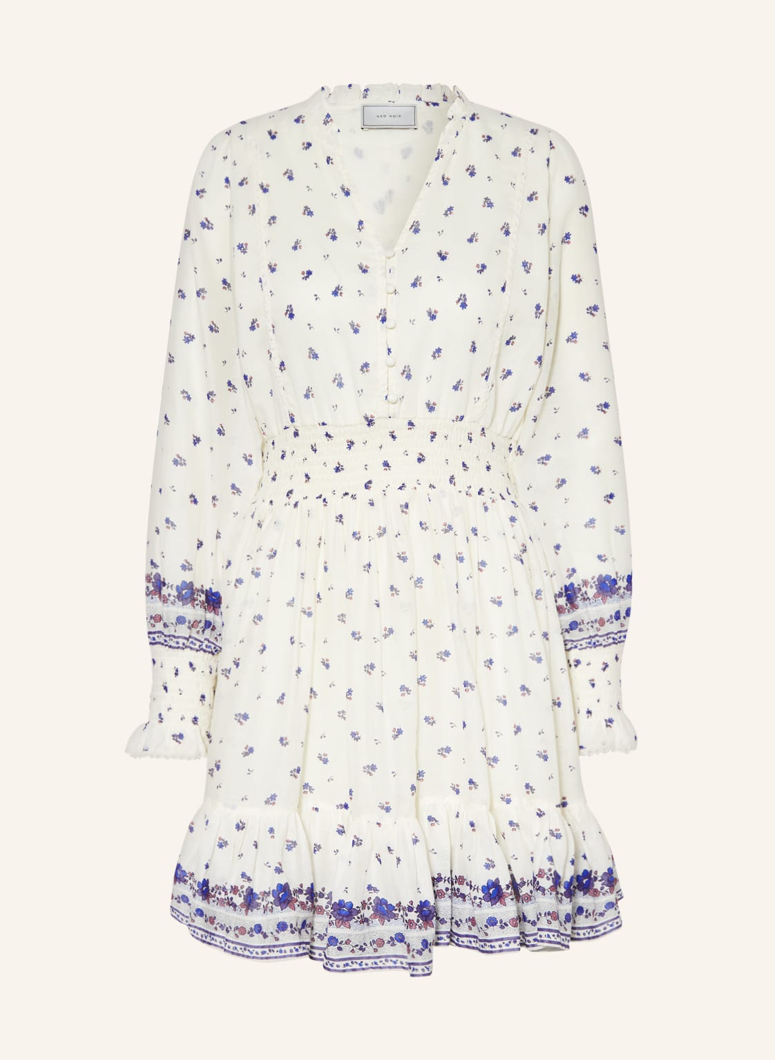 Image of Neo Noir Kleid Daffodil Mit Rüschen weiss