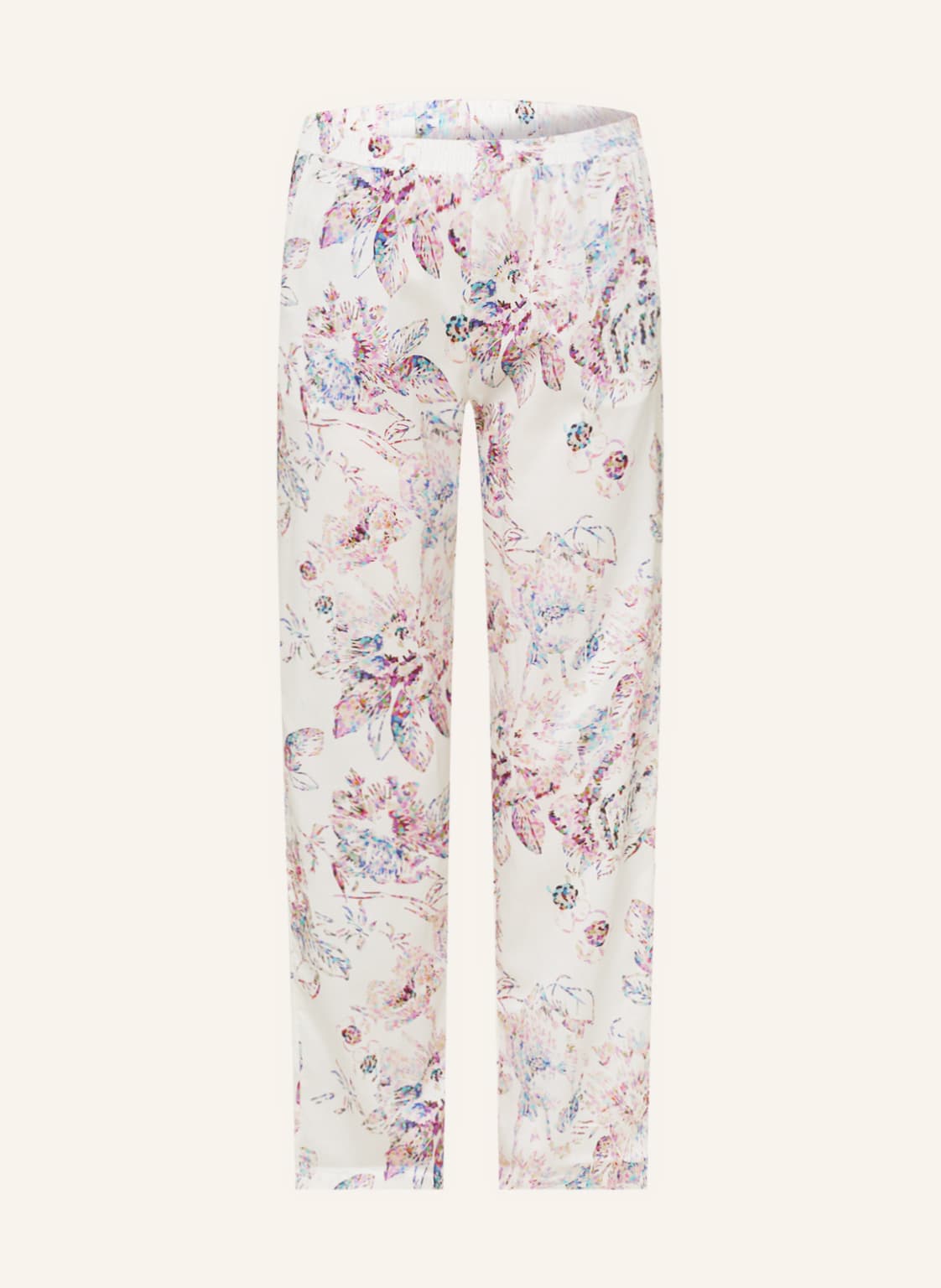 Image of Zimmerli Schlafhose Cotton Sateen Print blau