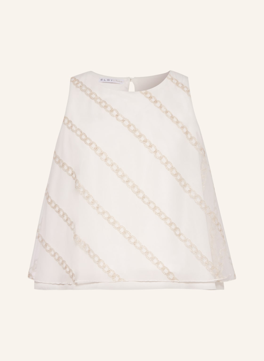 Image of Elsy Blusentop Bracciale Mit Glitzergarn weiss