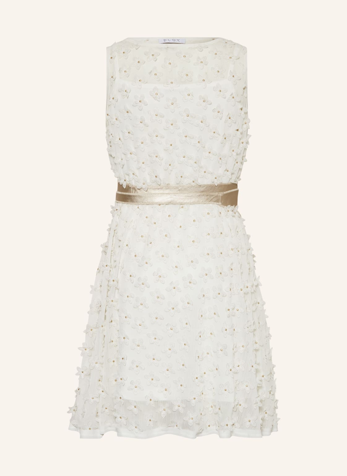 Image of Elsy Kleid Loto Mit Glanzgarn weiss