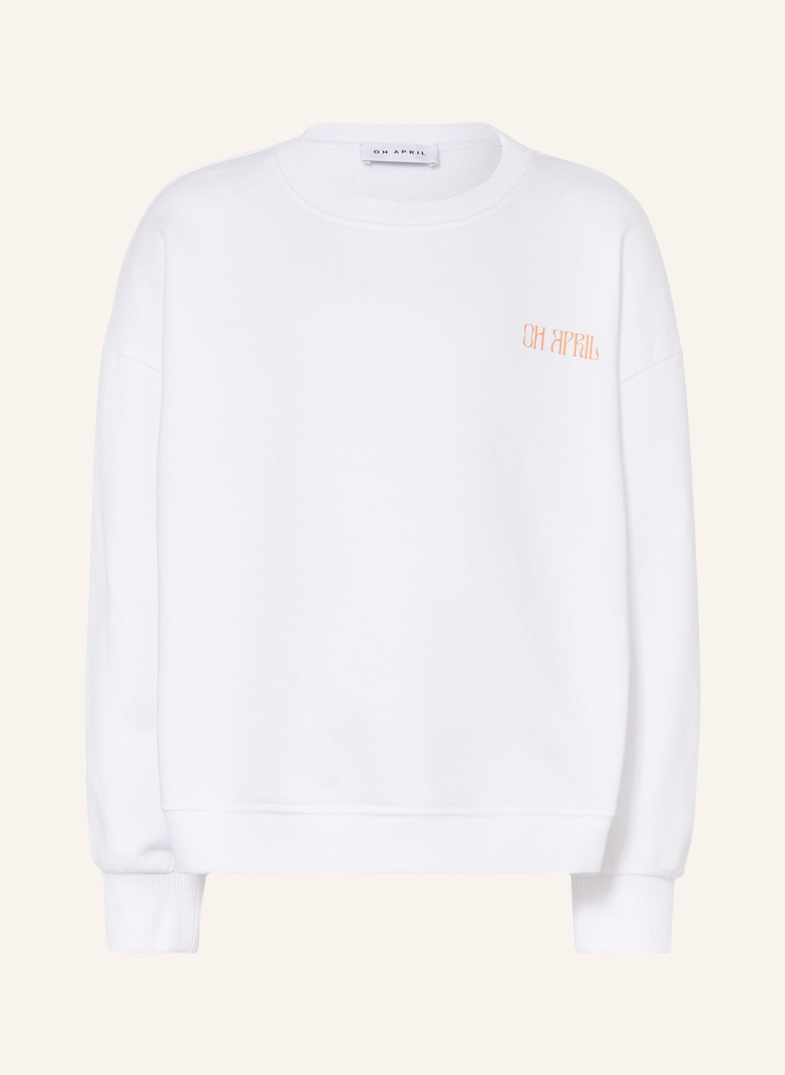 Image of Oh April Oversized-Sweatshirt weiss