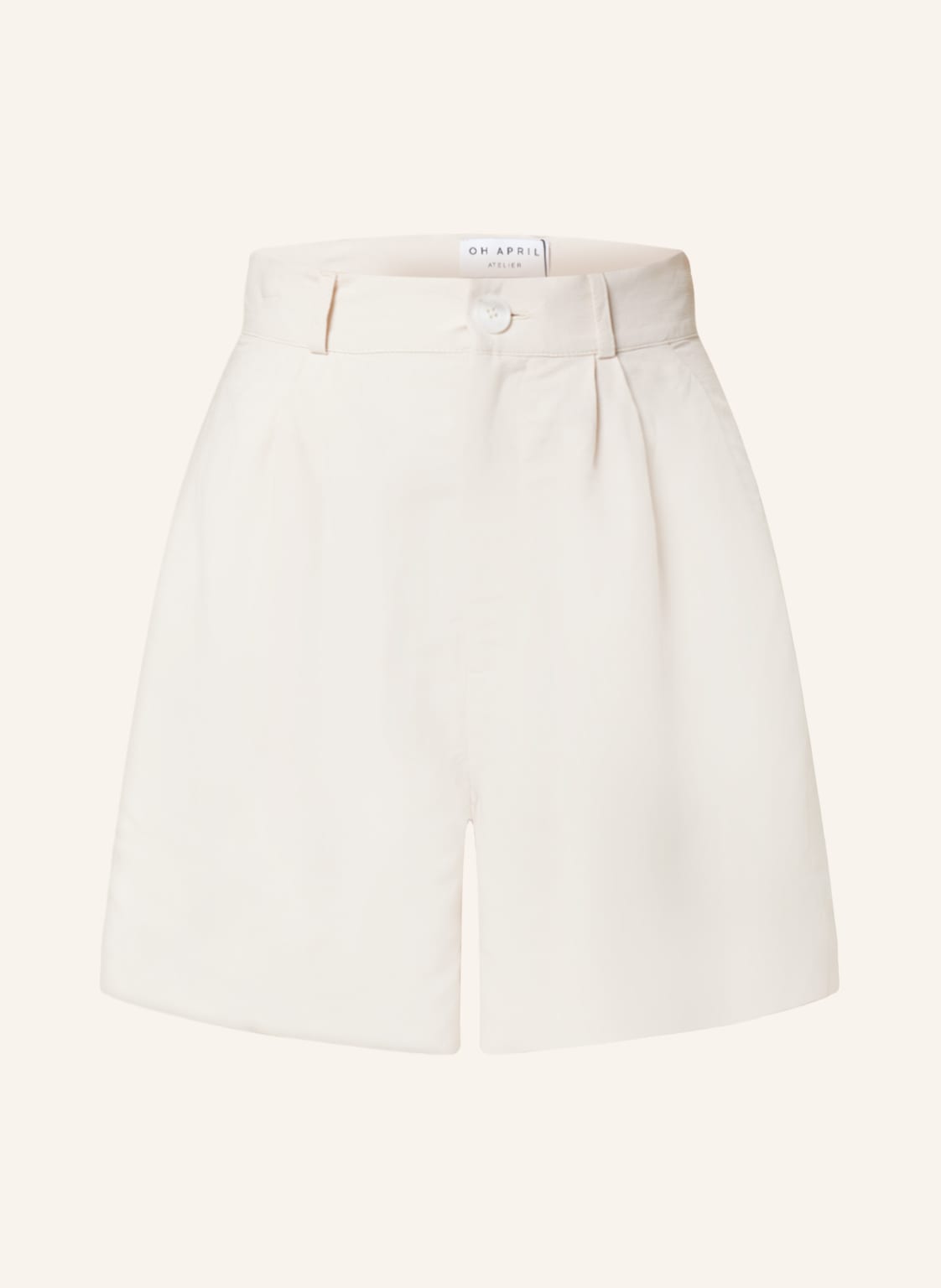 Image of Oh April Shorts Coralie Mit Leinen Und Seide beige