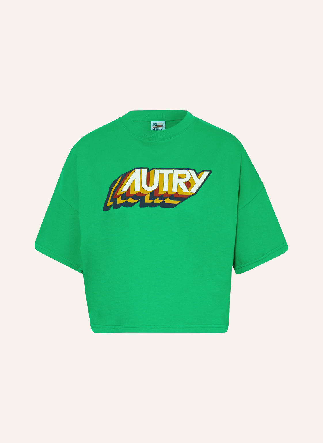 Image of Autry Cropped-Shirt Aerobic gruen