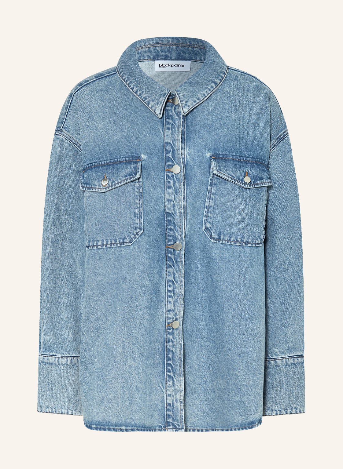Image of Black Palms Jeans-Overshirt Jeany blau
